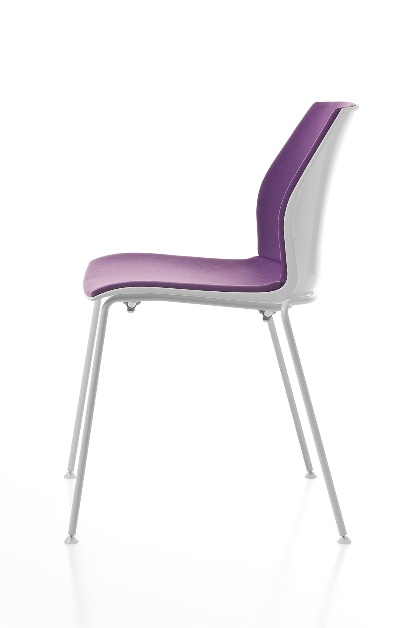 Scaun Kalea cadru fix cu 4 picioare din otel, 52x80x46 cm din lemn masiv