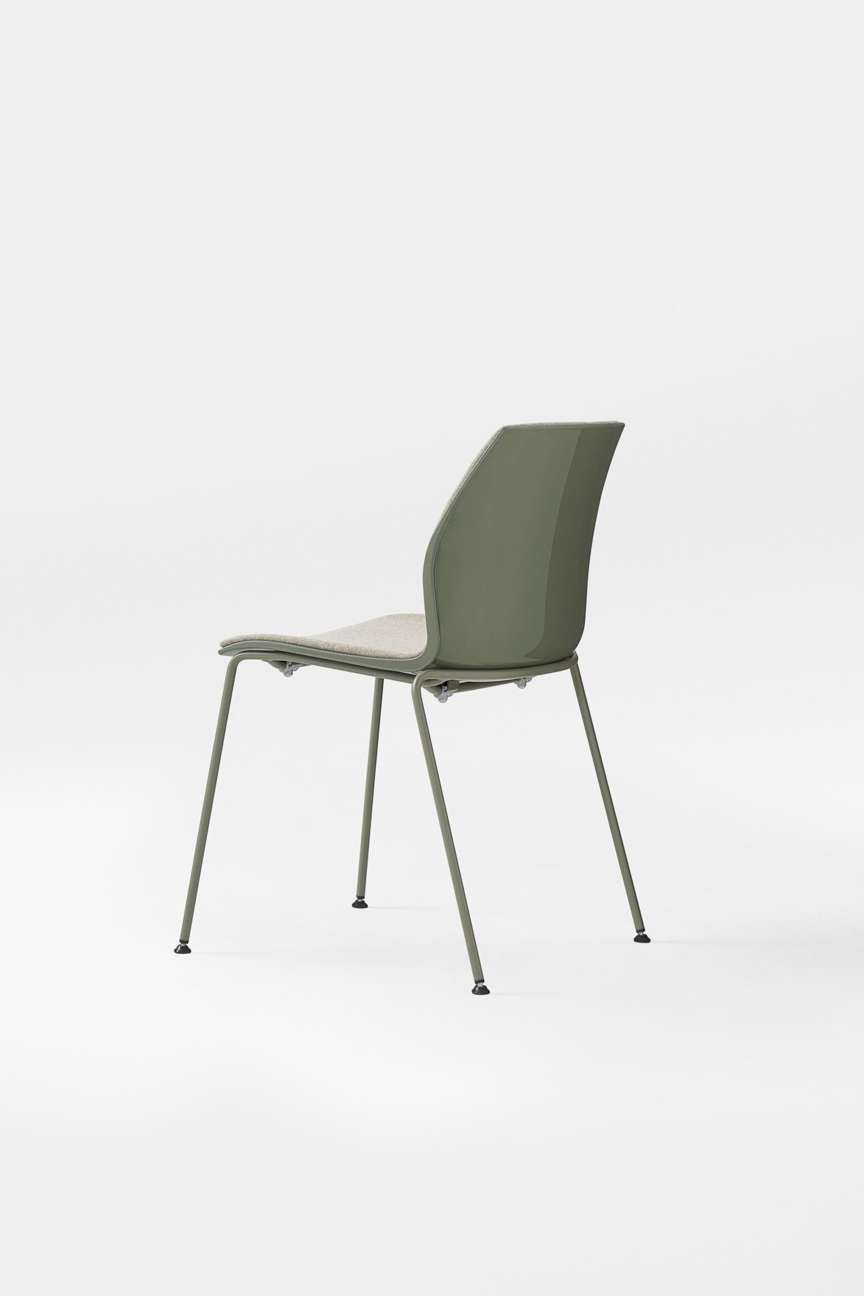 Scaun Kalea cadru fix cu 4 picioare din otel, 52x80x46 cm