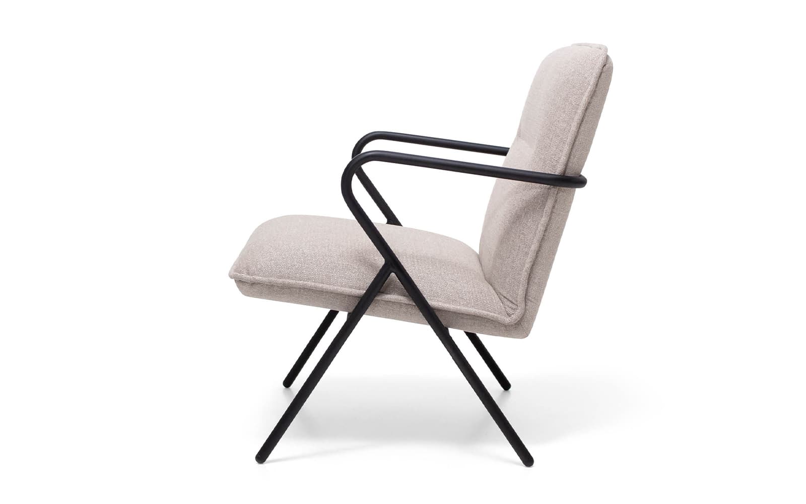 Fotoliu Sixty, Cadru Metalic și Lemn Masiv, Design Modern, Personalizabil