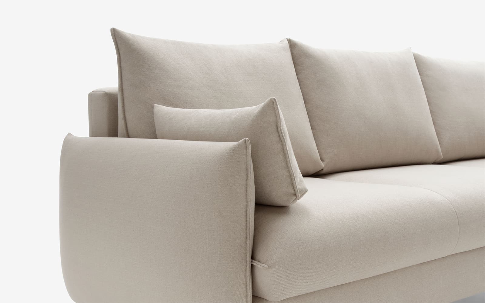 Canapea Nesto, 225×97×100 cm din lemn masiv