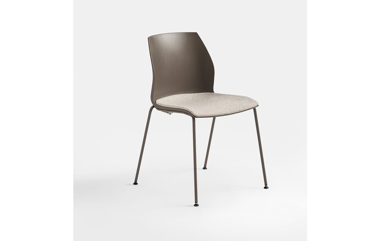 Scaun Kalea cadru fix cu 4 picioare din otel, 52x80x46 cm