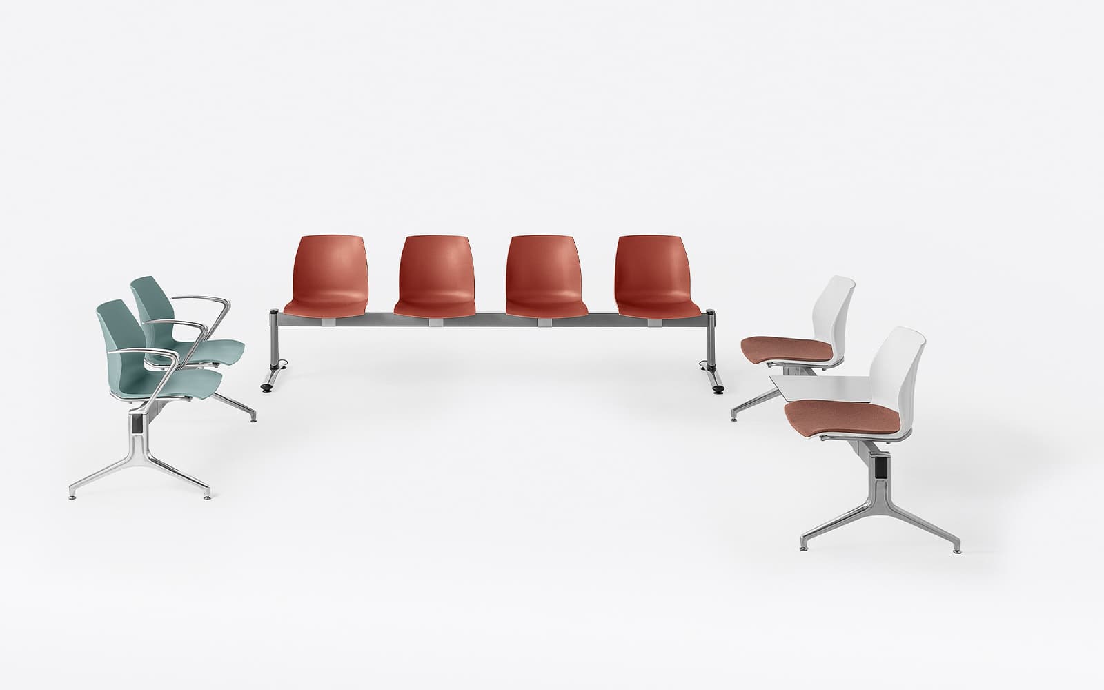 Kalea Bench - banca de asteptare 3 scaune din lemn masiv