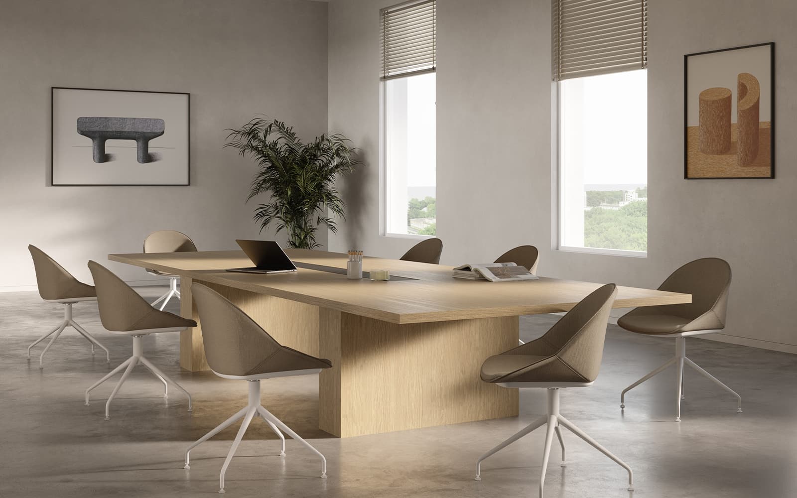 ross Plus – Scaun pivotant cu 4 picioare fixe