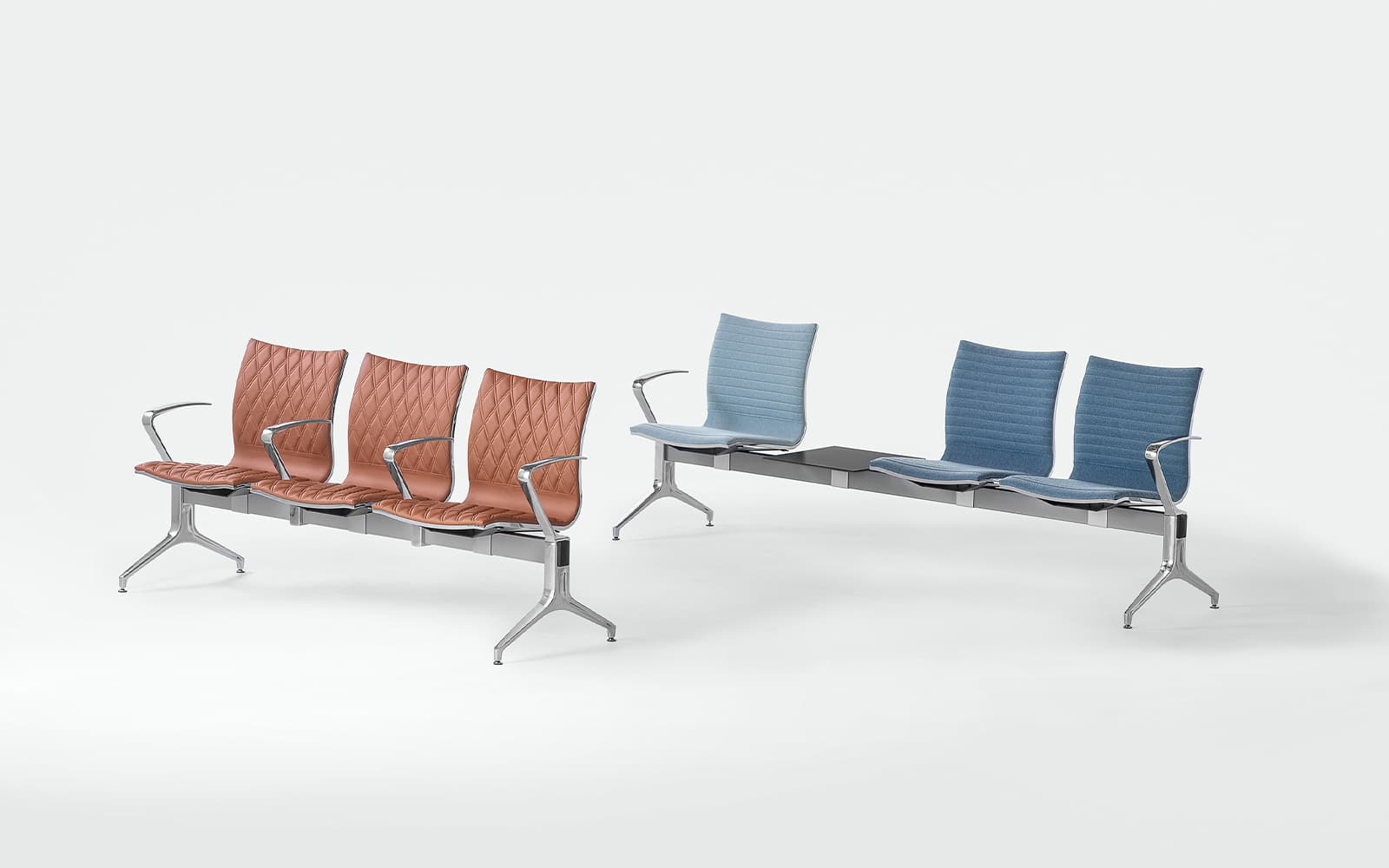 Kruna Bench Plus Linear – 3 locuri, banca asteptare modulara din lemn masiv