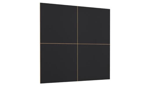 Panou decorativ TV Livento, 146×146×2 cm din lemn masiv