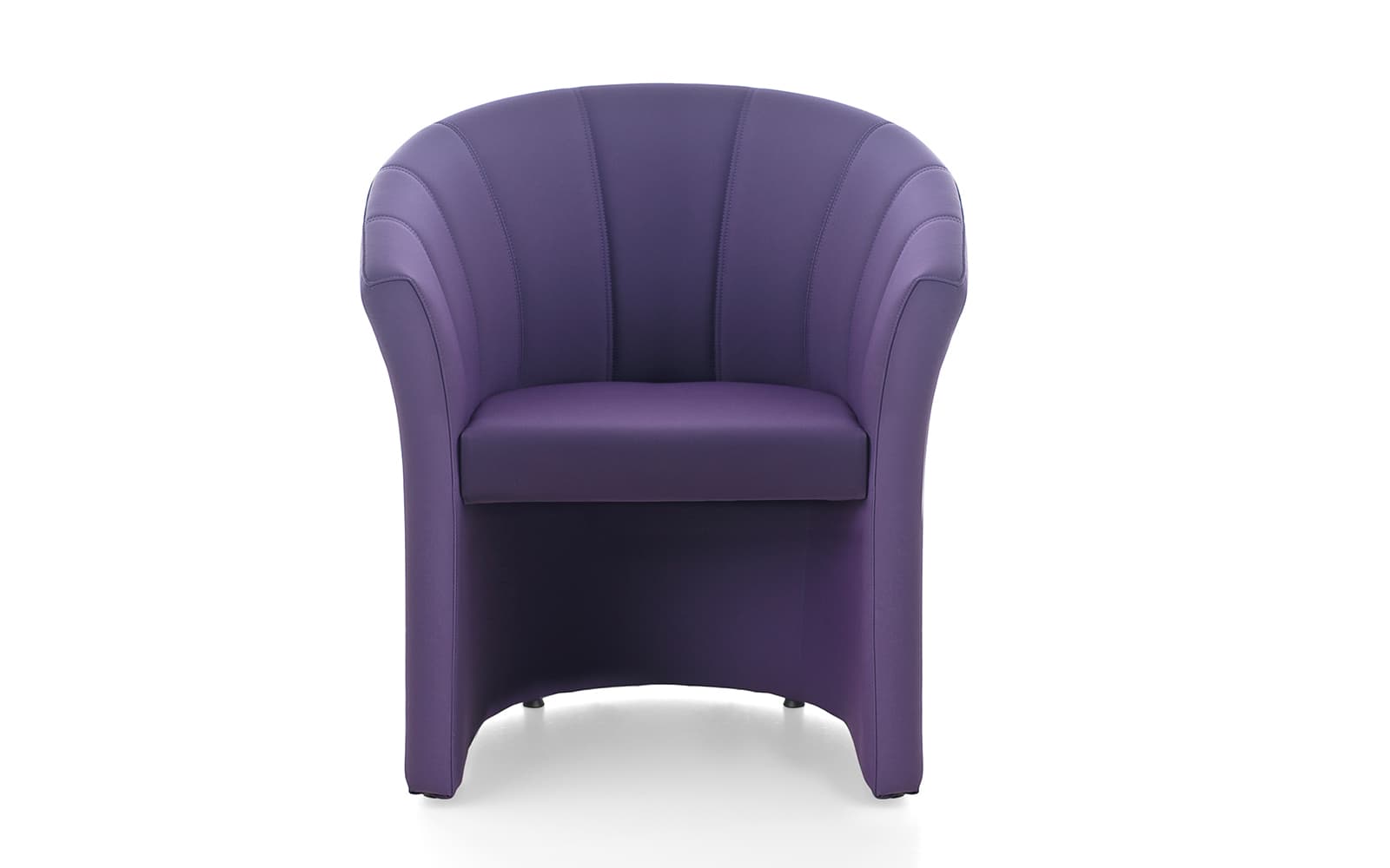 Fotoliu Kosa – design curbat, complet tapitat, picioare fixe