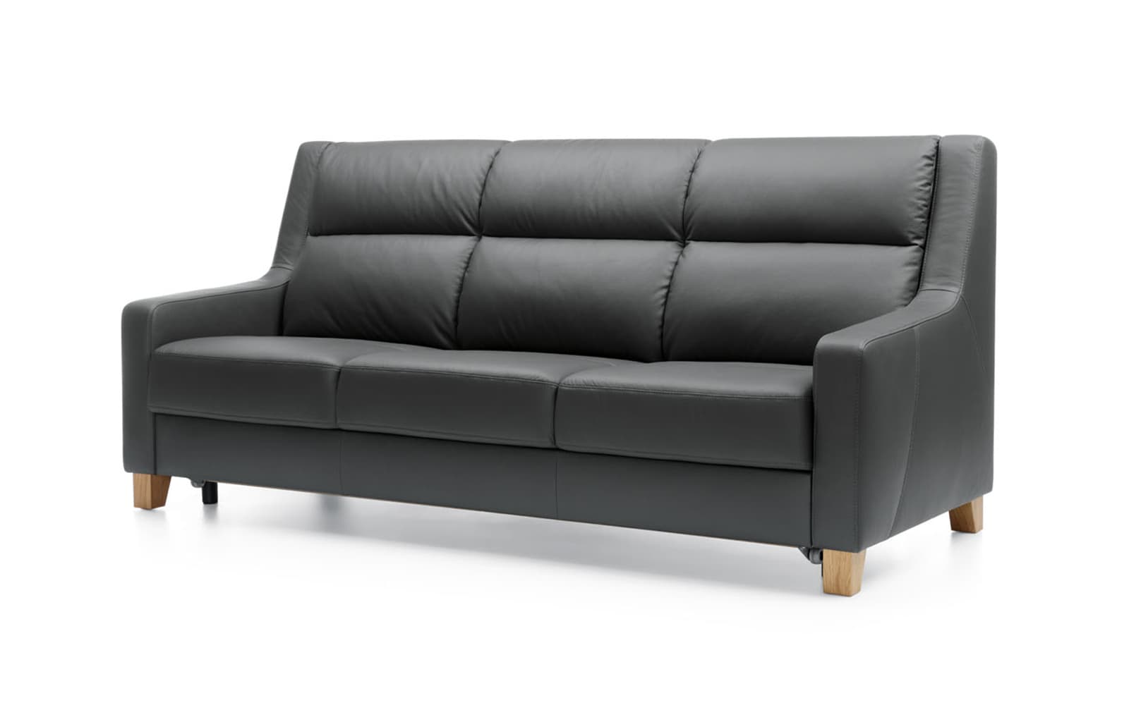 Canapea WAY 3 locuri, 218×101×92 cm din lemn masiv