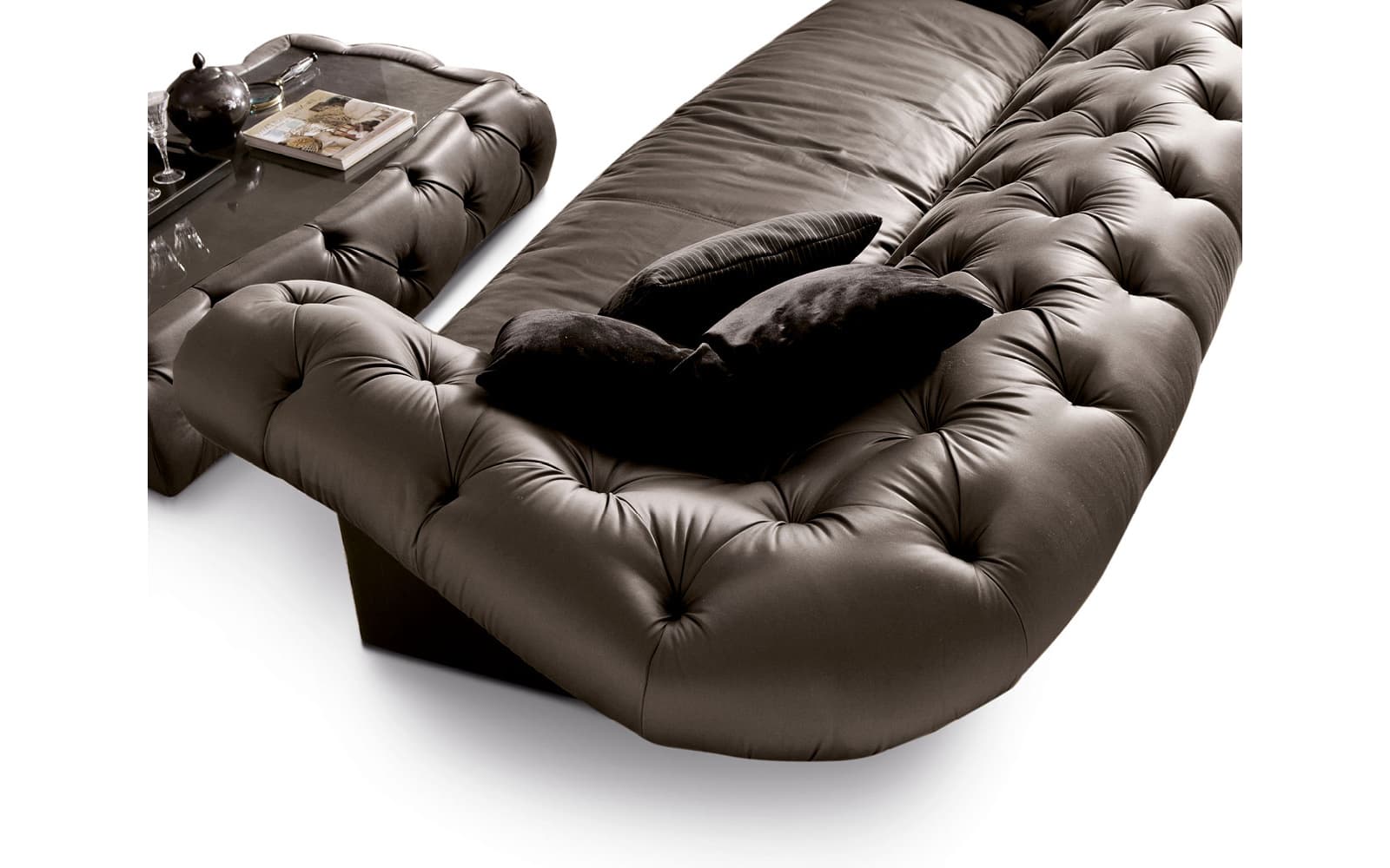 Canapea CHURCHILL, 307×138×80cm din lemn masiv