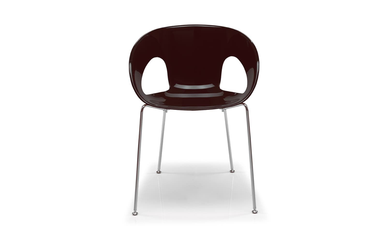 Krizia – Scaun cu 4 picioare, monobloc din policarbonat