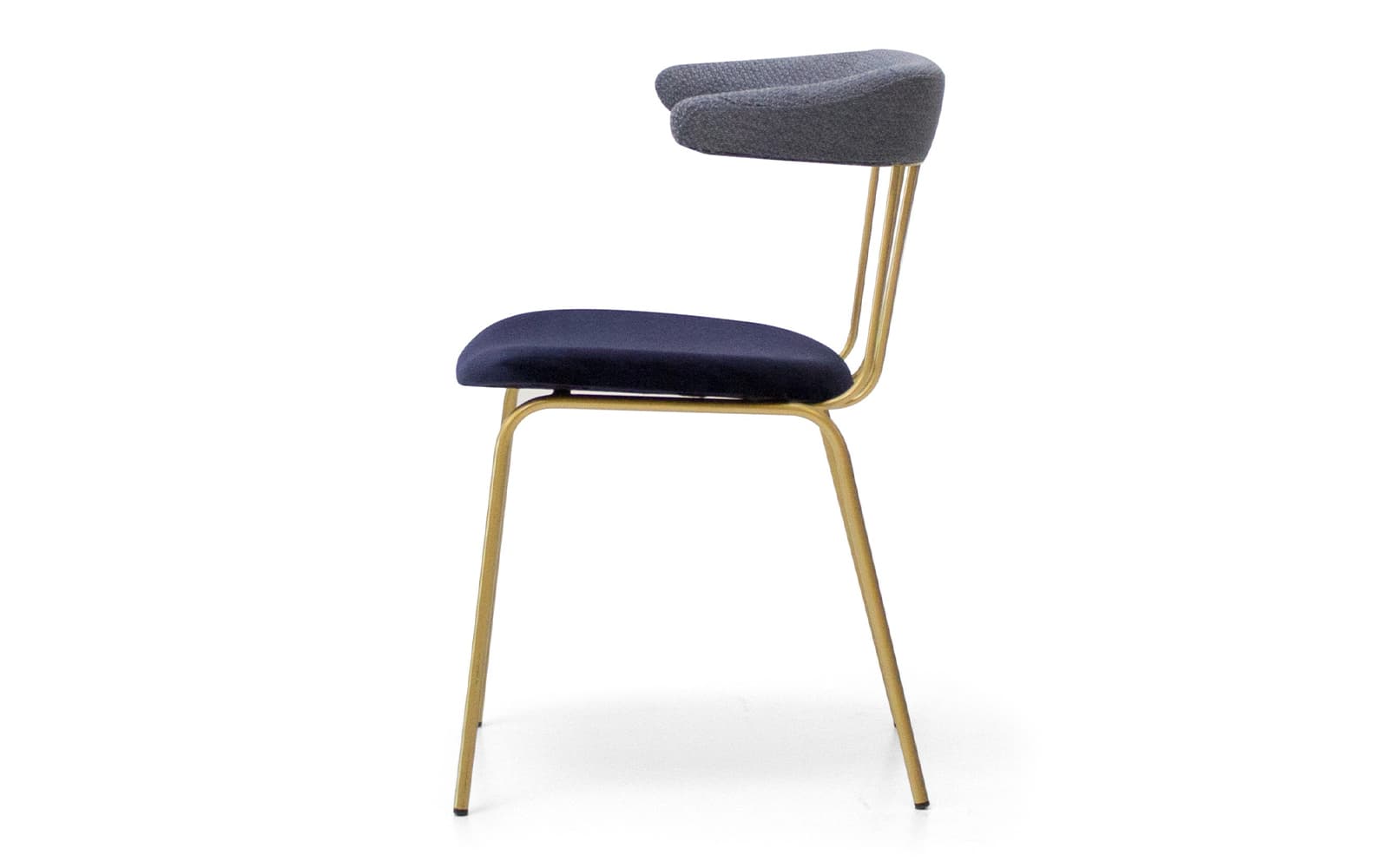 Scaun Sillon Miki, Cadru Metalic Sudat, Design Cu Spătar Extins, Personalizabil din lemn masiv