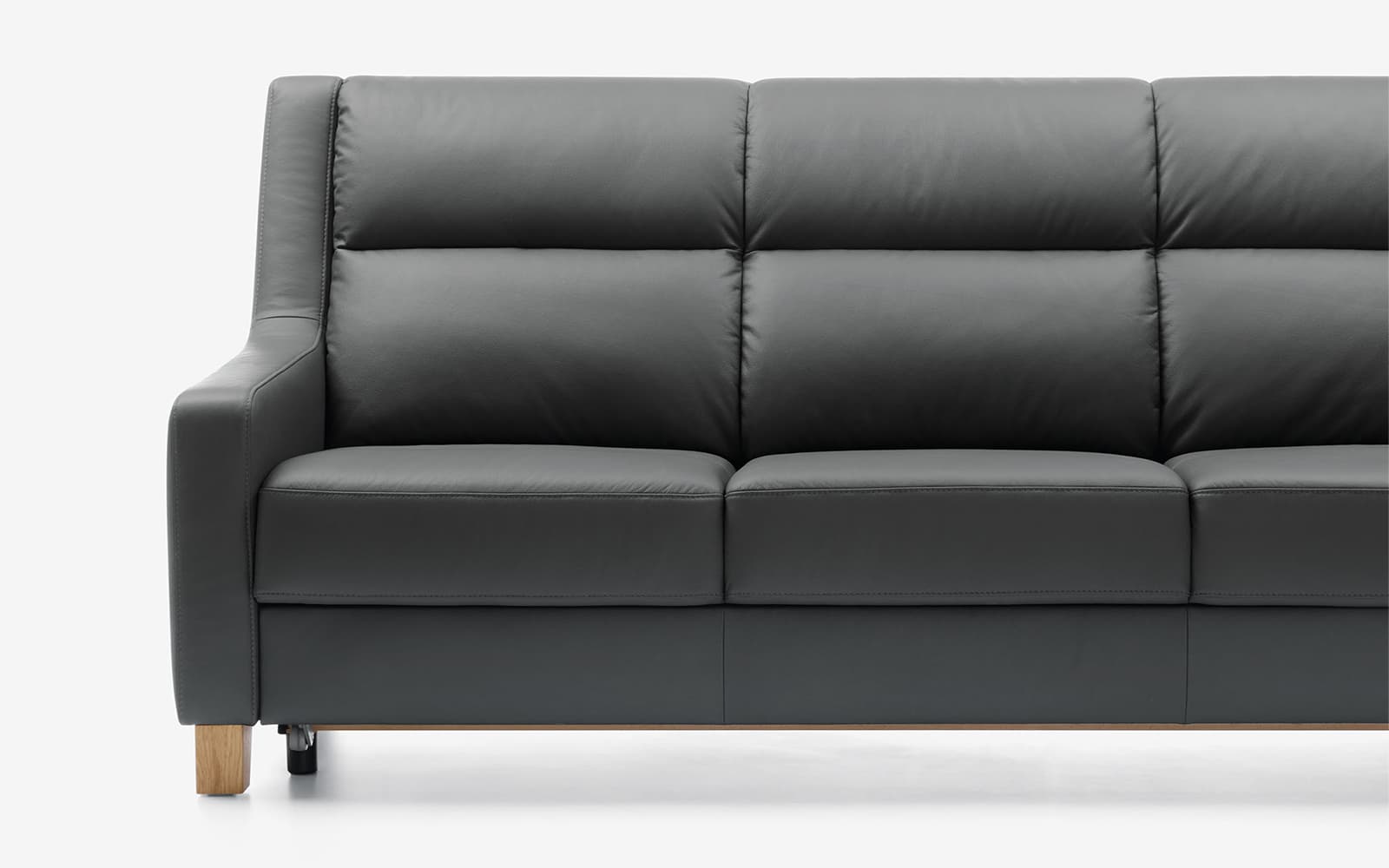 Canapea WAY 3 locuri, 218×101×92 cm din lemn masiv