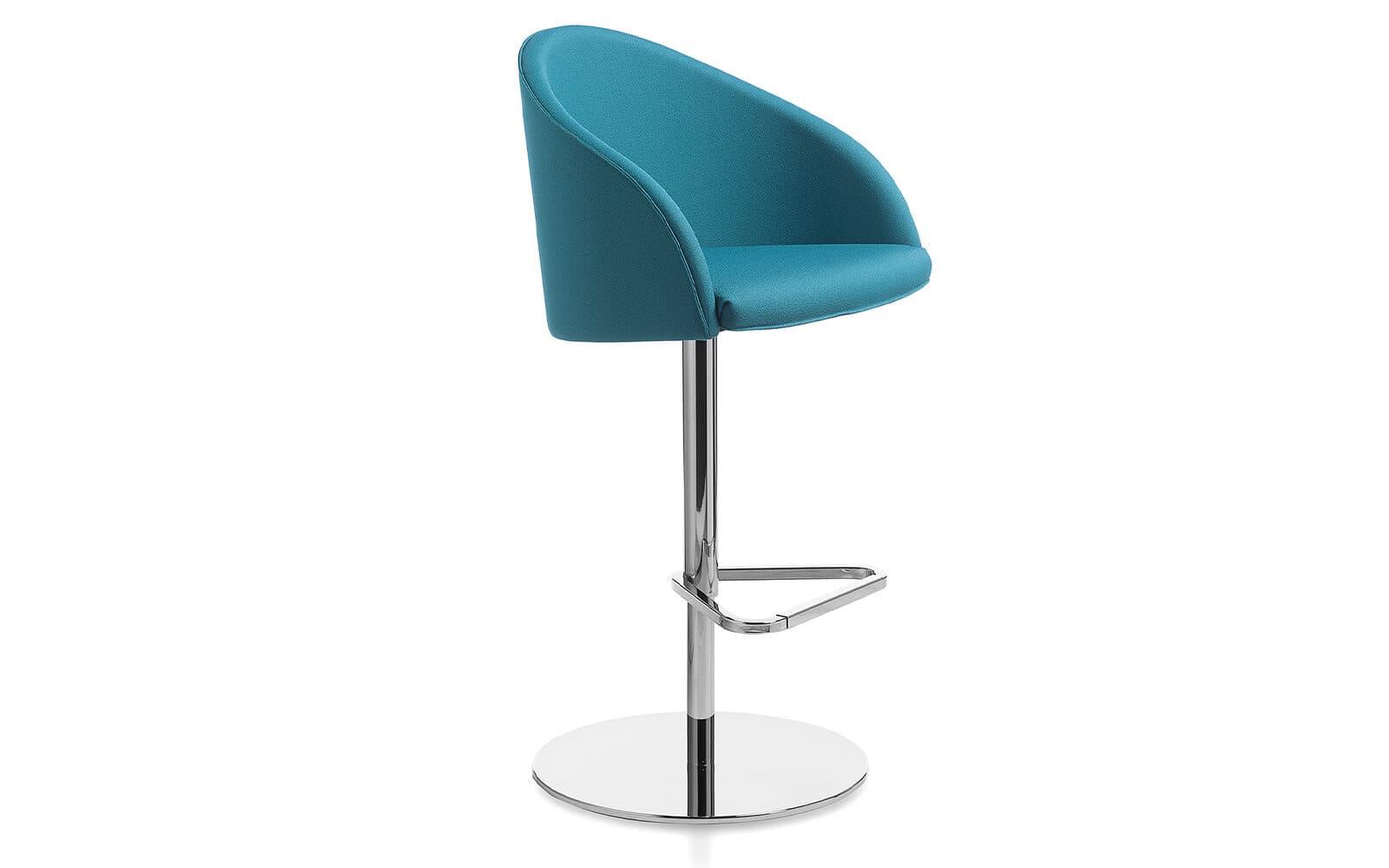 Kameo Stool – Versiuni Slope Sled și Pivotant cu baza rotunda din lemn masiv