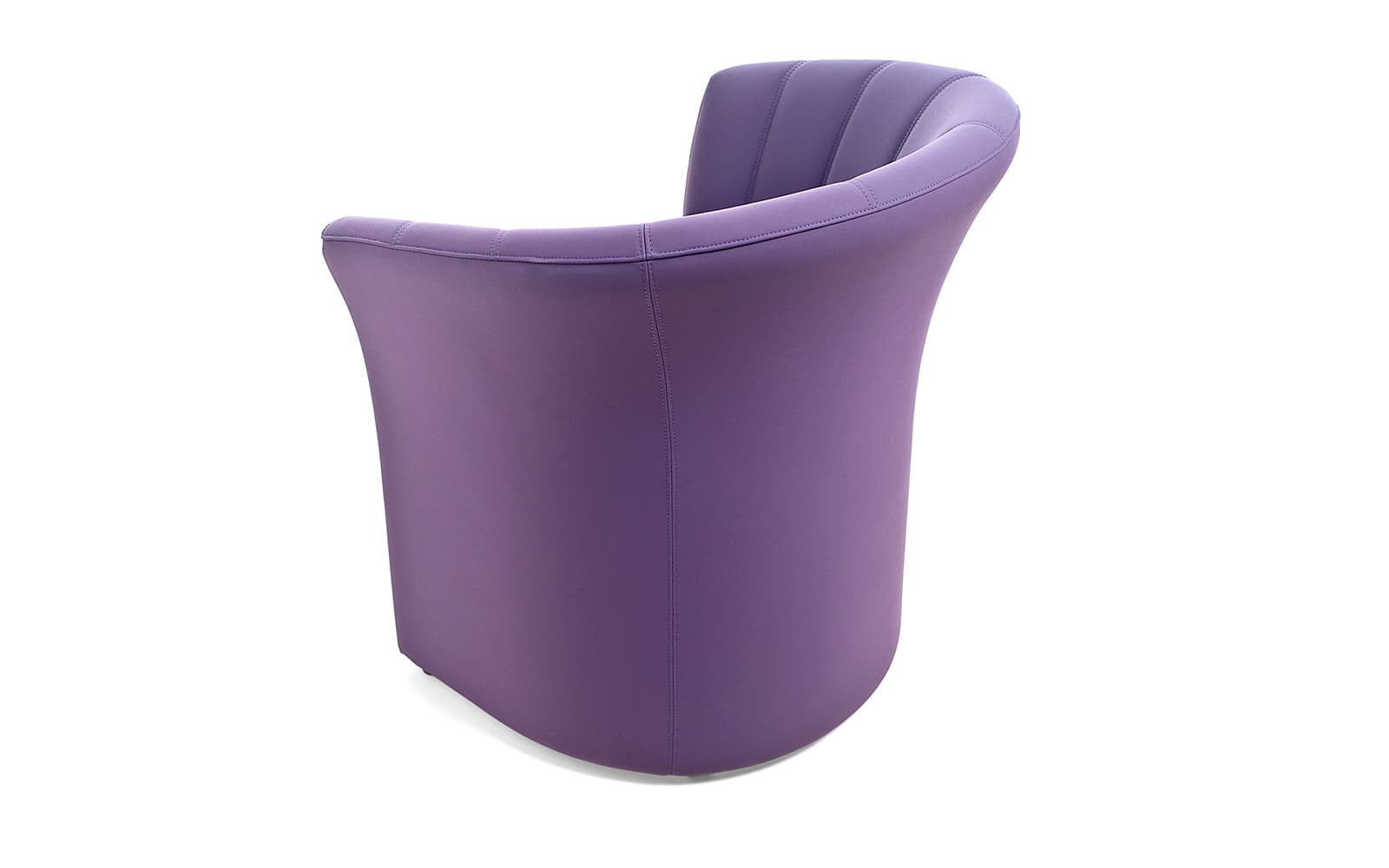 Fotoliu Kosa – design curbat, complet tapitat, picioare fixe