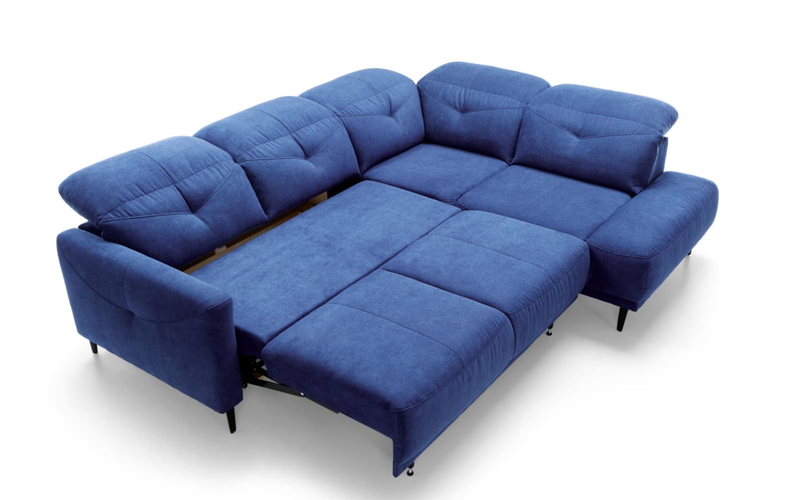 Colțar extensibil SANDRA, 265×82/104×210 cm din lemn masiv