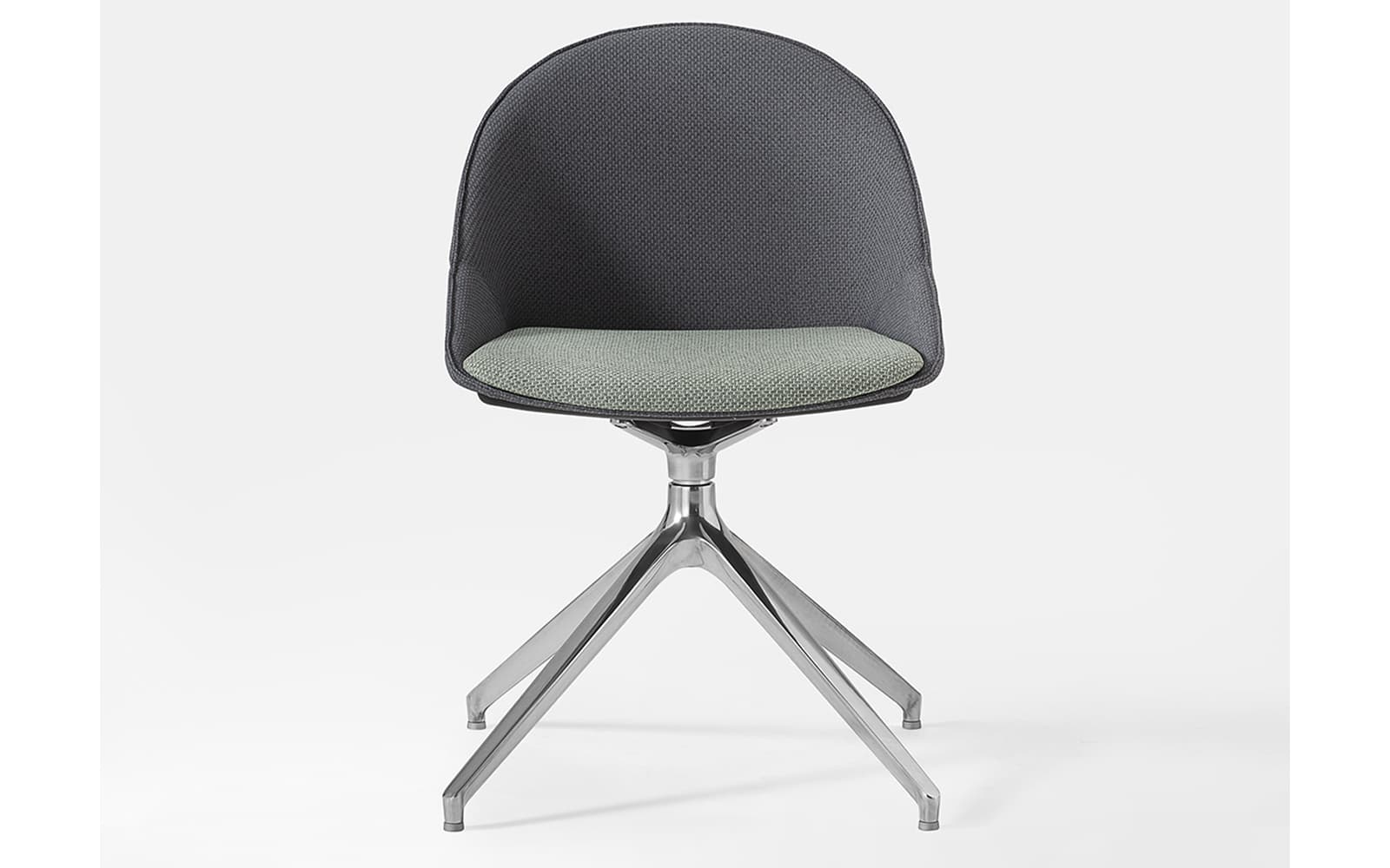 ross Plus – Scaun pivotant cu 4 picioare fixe din lemn masiv