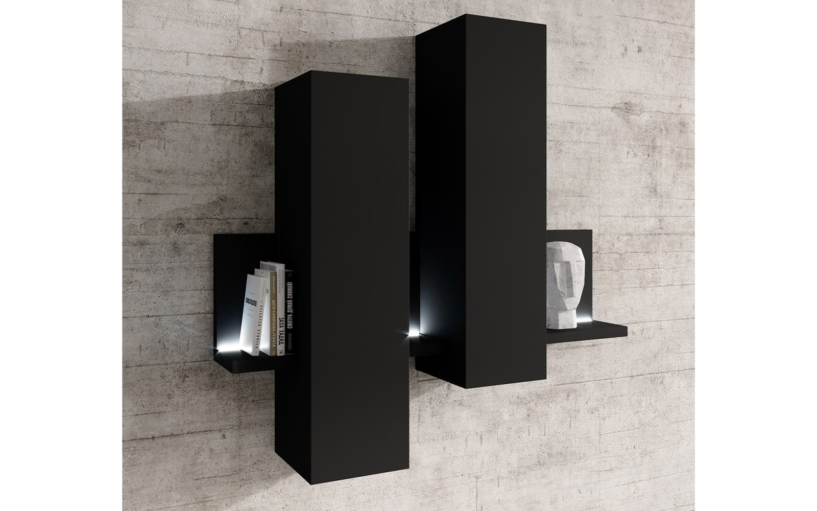 Corp suspendat Aurea, 152×90×35 cm din lemn masiv