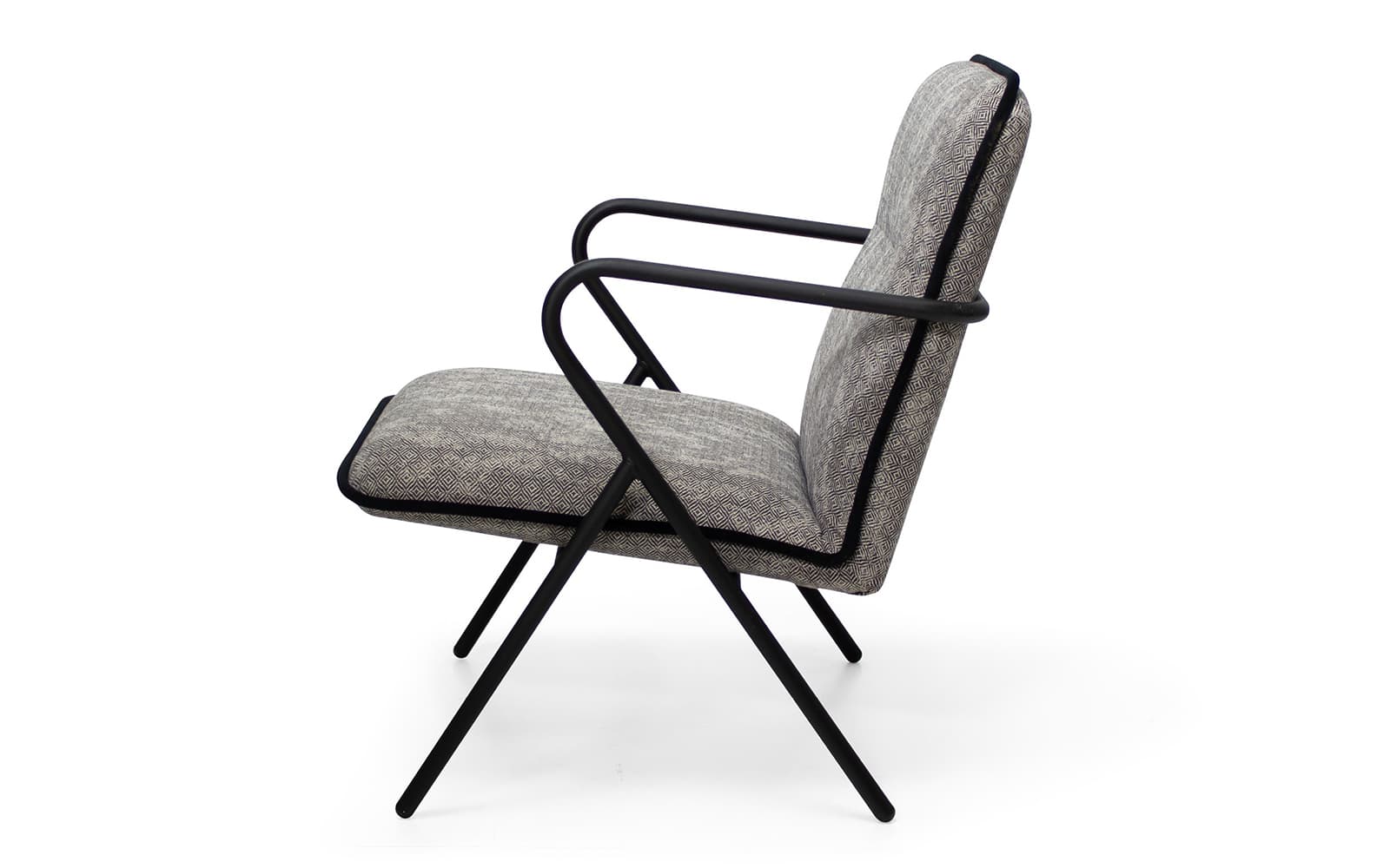 Fotoliu Sixty, Cadru Metalic și Lemn Masiv, Design Modern, Personalizabil
