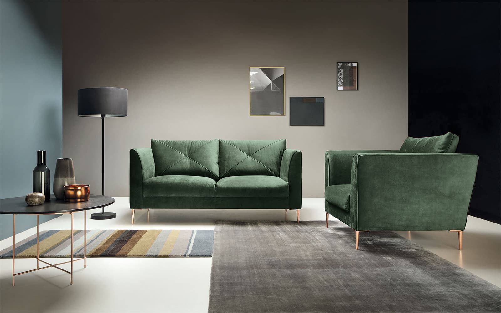 Canapea Farina 3 locuri,  237×84×96 cm