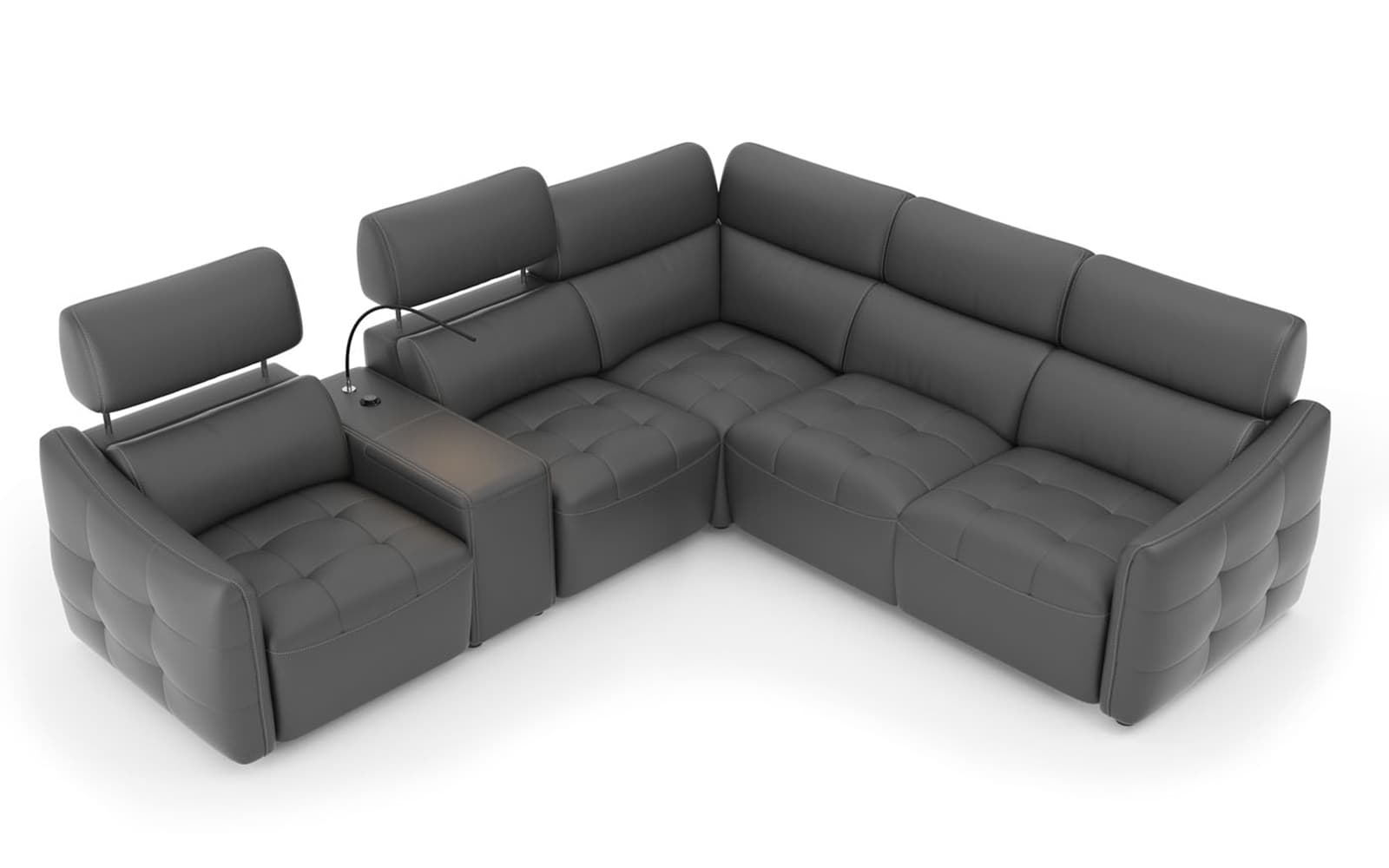 Coltar Davos, 262×100×287 cm din lemn masiv