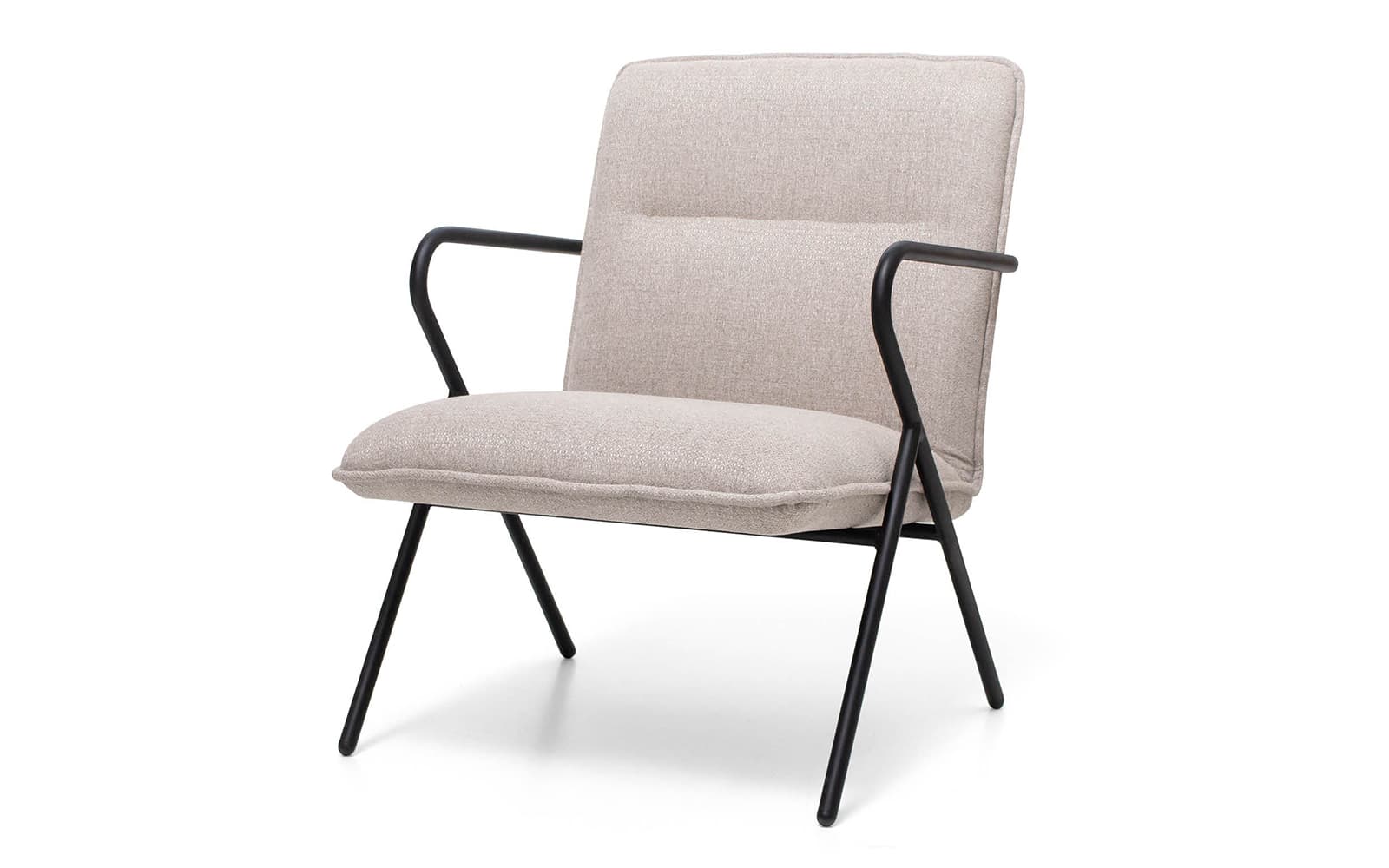 Fotoliu Sixty, Cadru Metalic și Lemn Masiv, Design Modern, Personalizabil