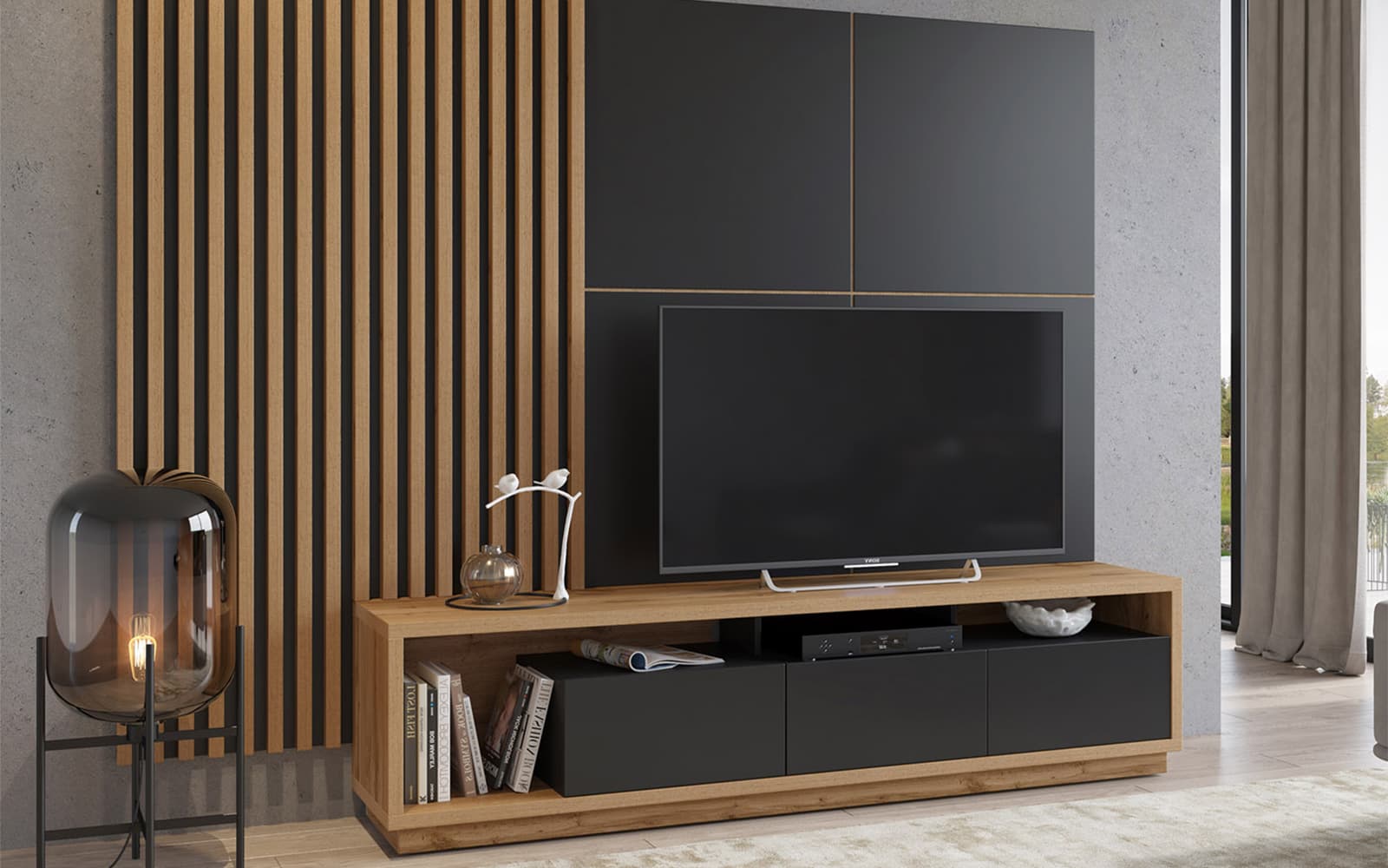 Set corpuri suspendate și panouri decorative Livento