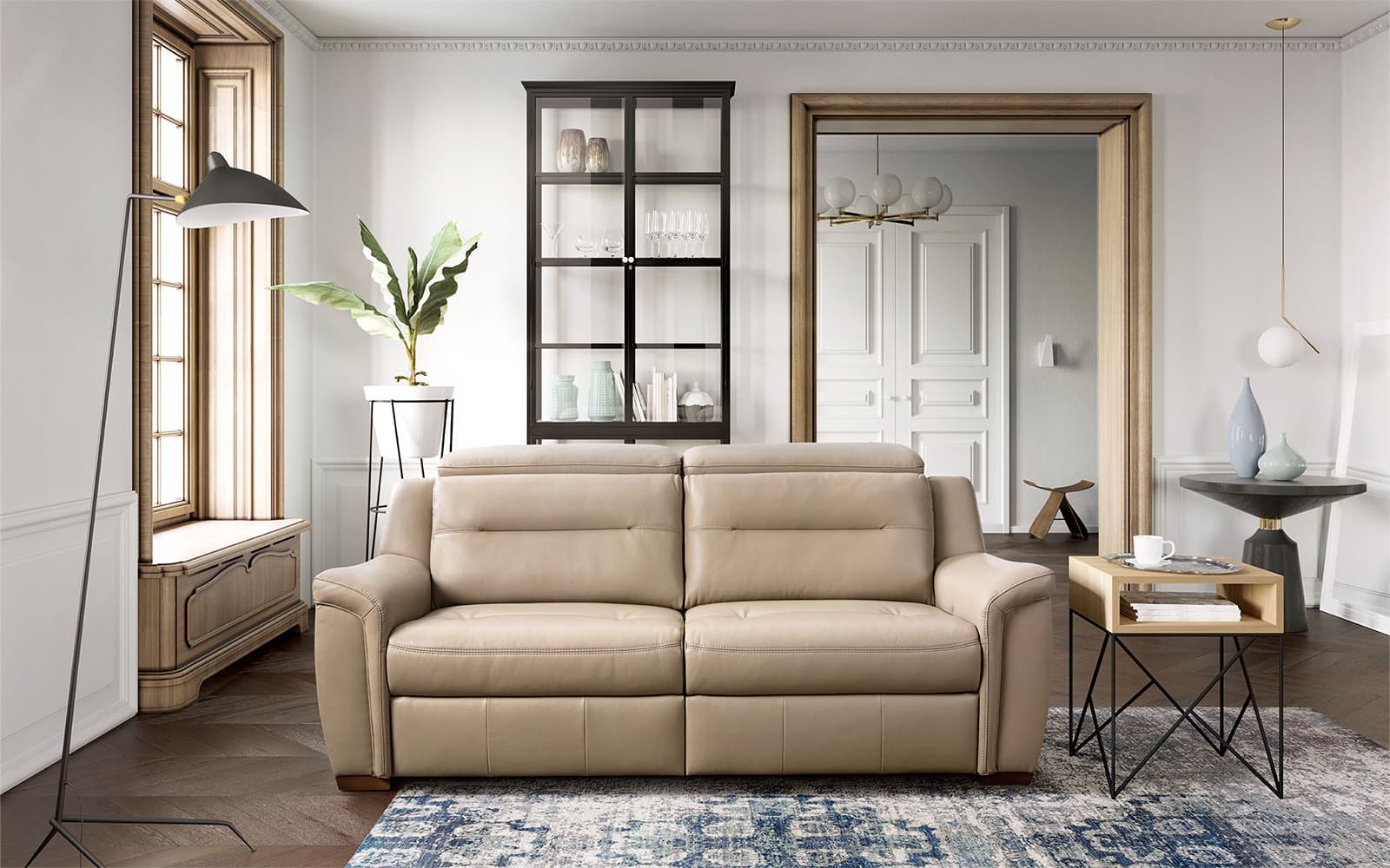 Canapea SALMO recliner, 212×93(107)×103 cm