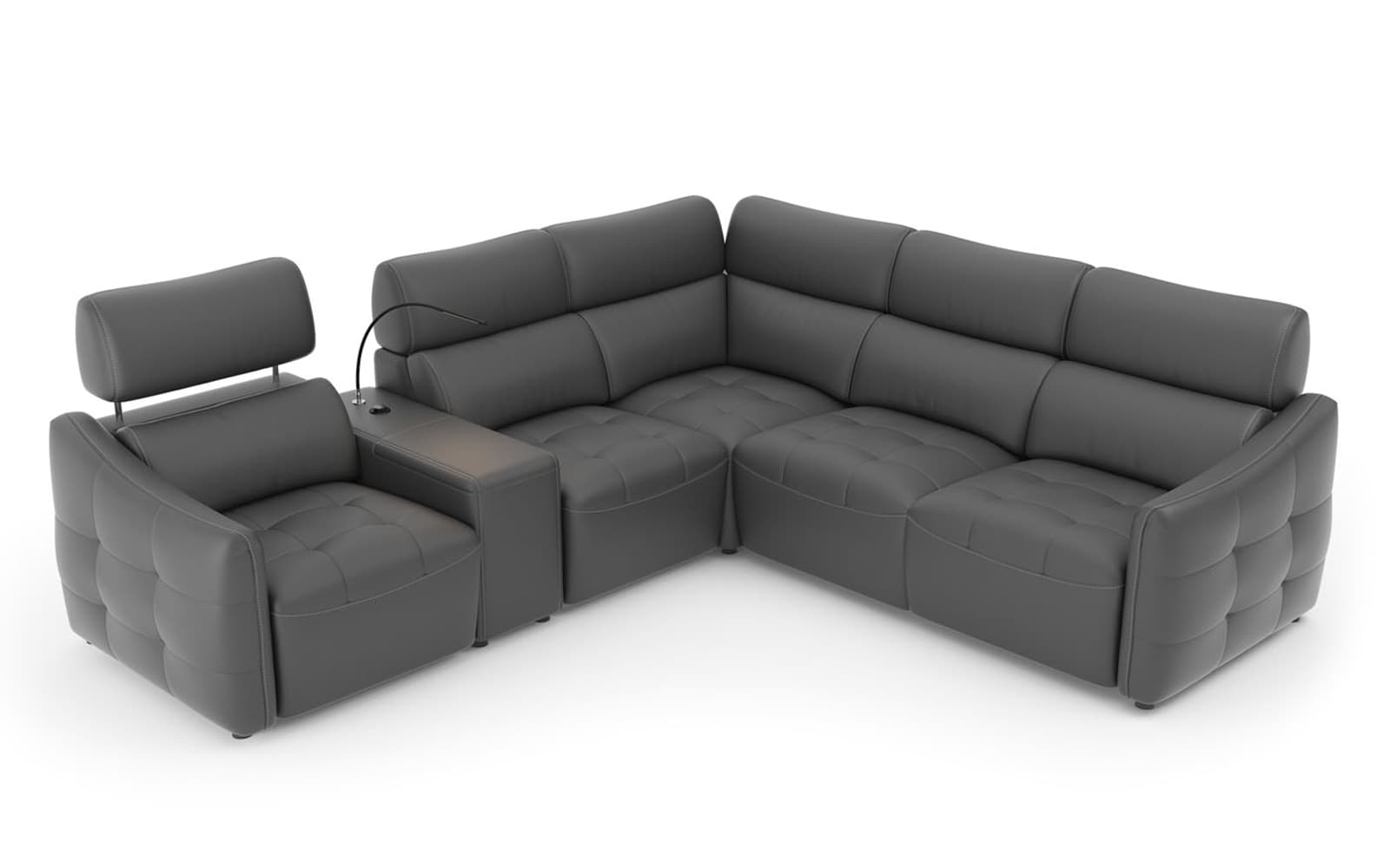 Coltar Davos, 262×100×287 cm din lemn masiv