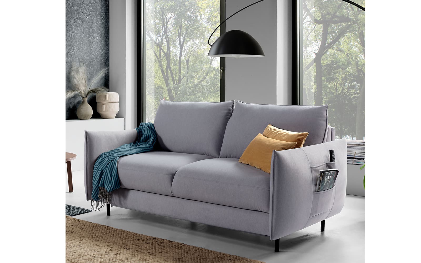 Canapea extensibilă LUKKA, 188×92×106 cm din lemn masiv