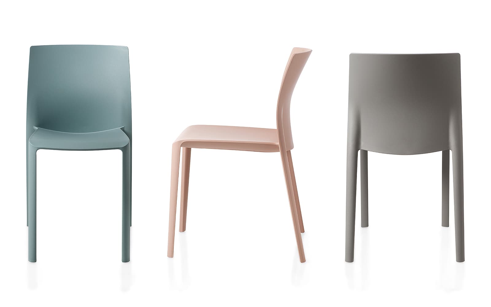 Scaun monobloc cu 4 picioare, fara brate