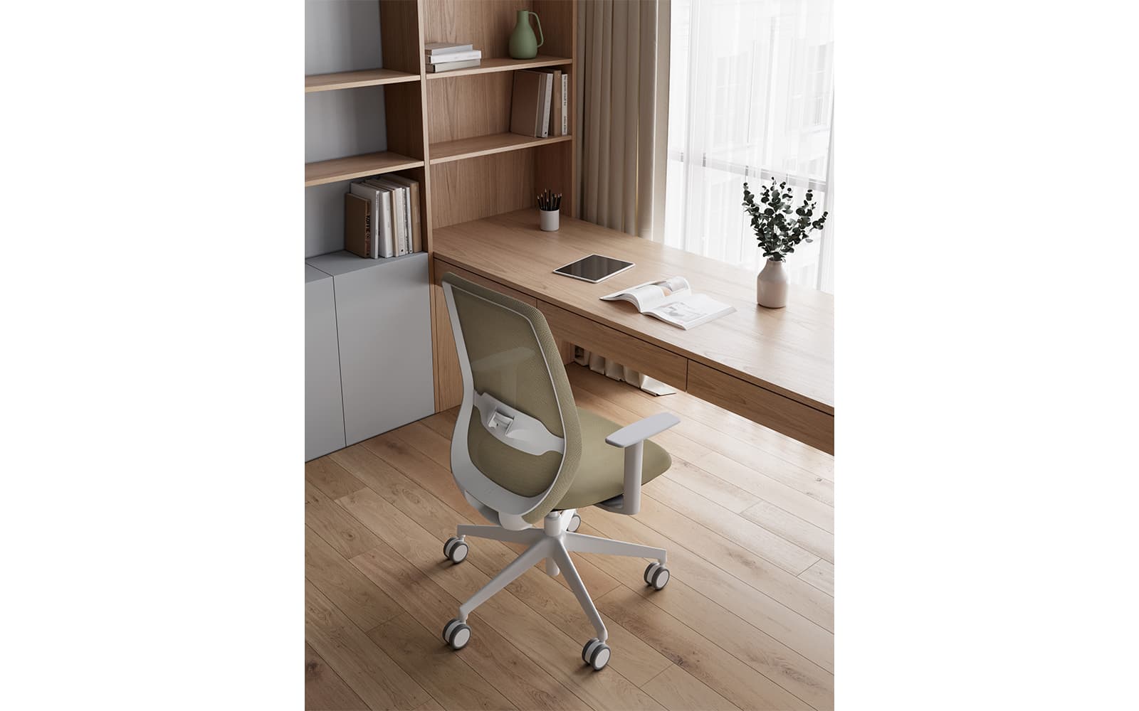 Key Bold – Scaun operativ ergonomic din lemn masiv