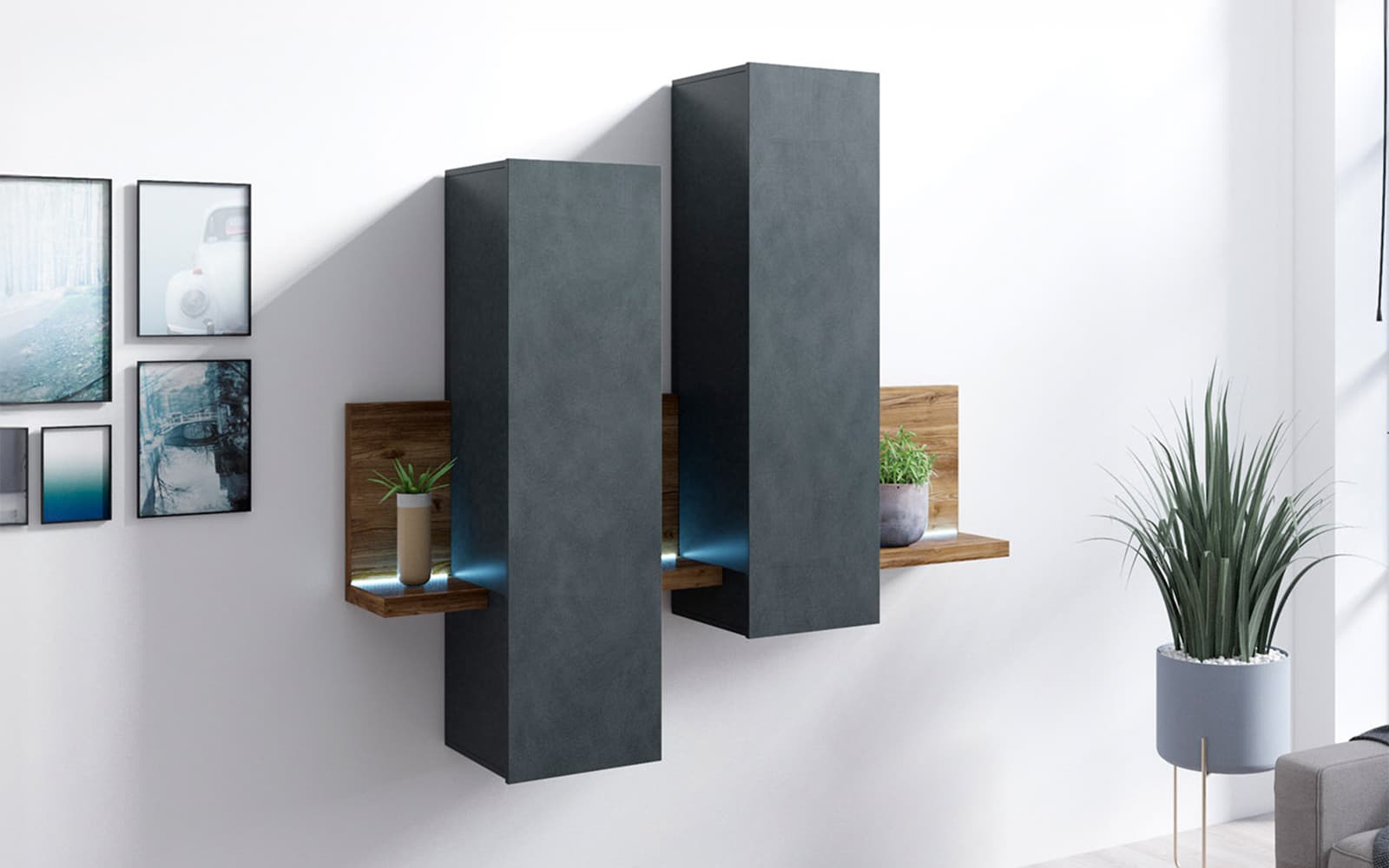 Corp suspendat Aurea, 152×90×35 cm