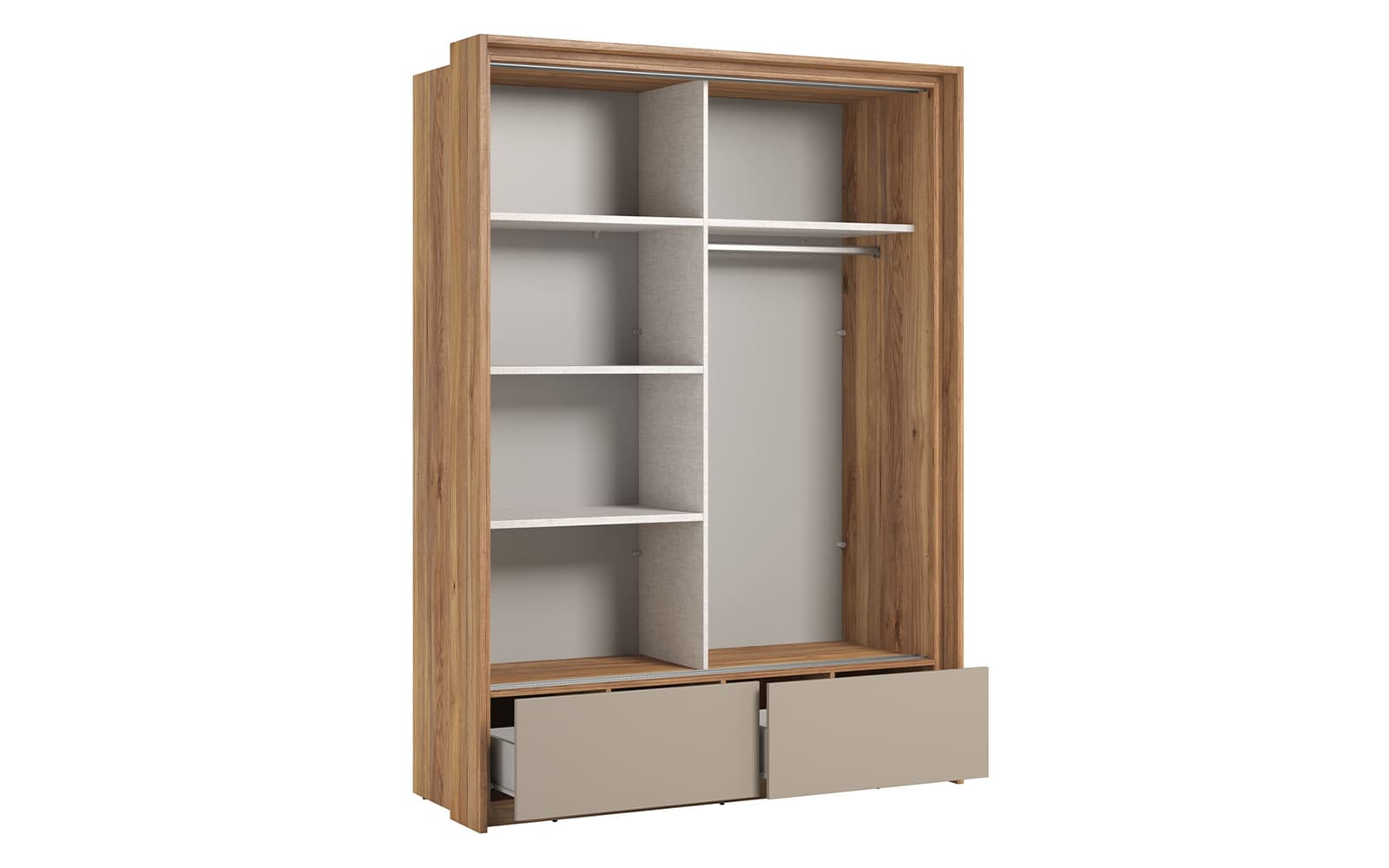 Dulap Eleganza, 159×219×63 cm din lemn masiv