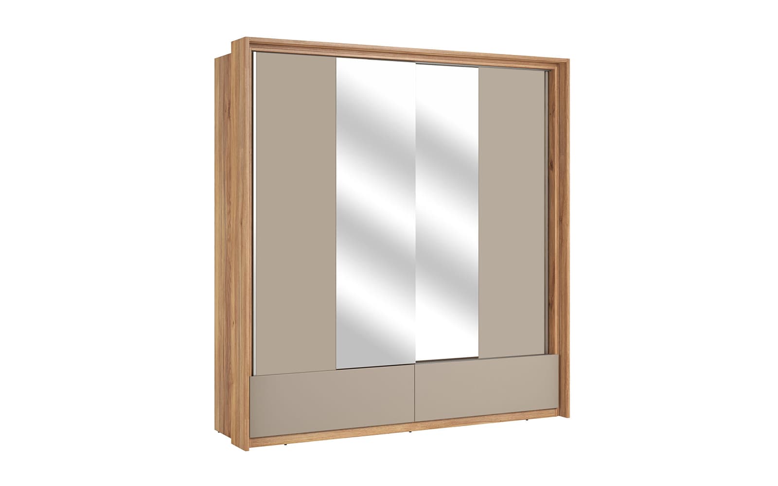 Dulap Eleganza, 209×219×63 cm din lemn masiv