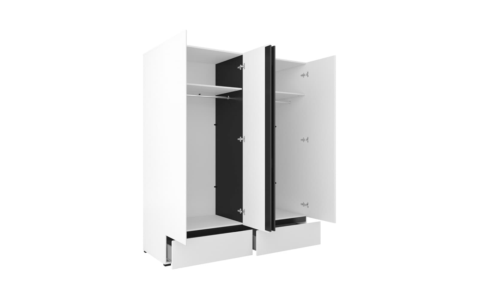 Dulap Orion, 180×210×60 cm din lemn masiv