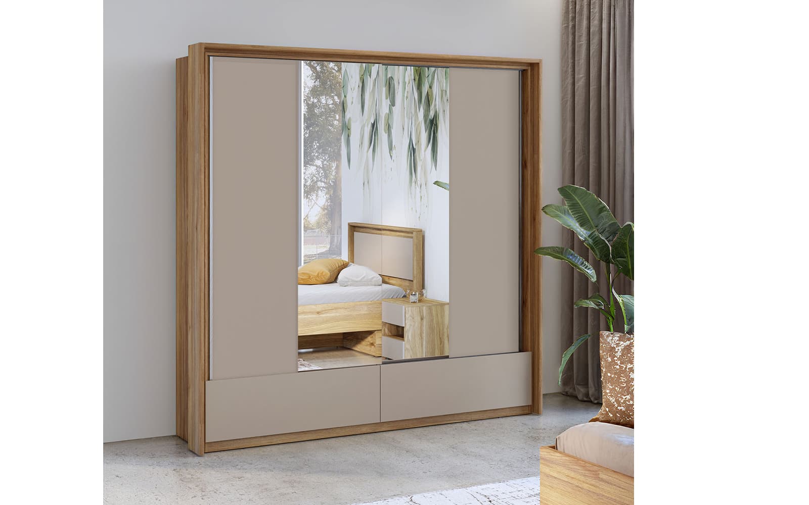 Dulap Eleganza, 209×219×63 cm