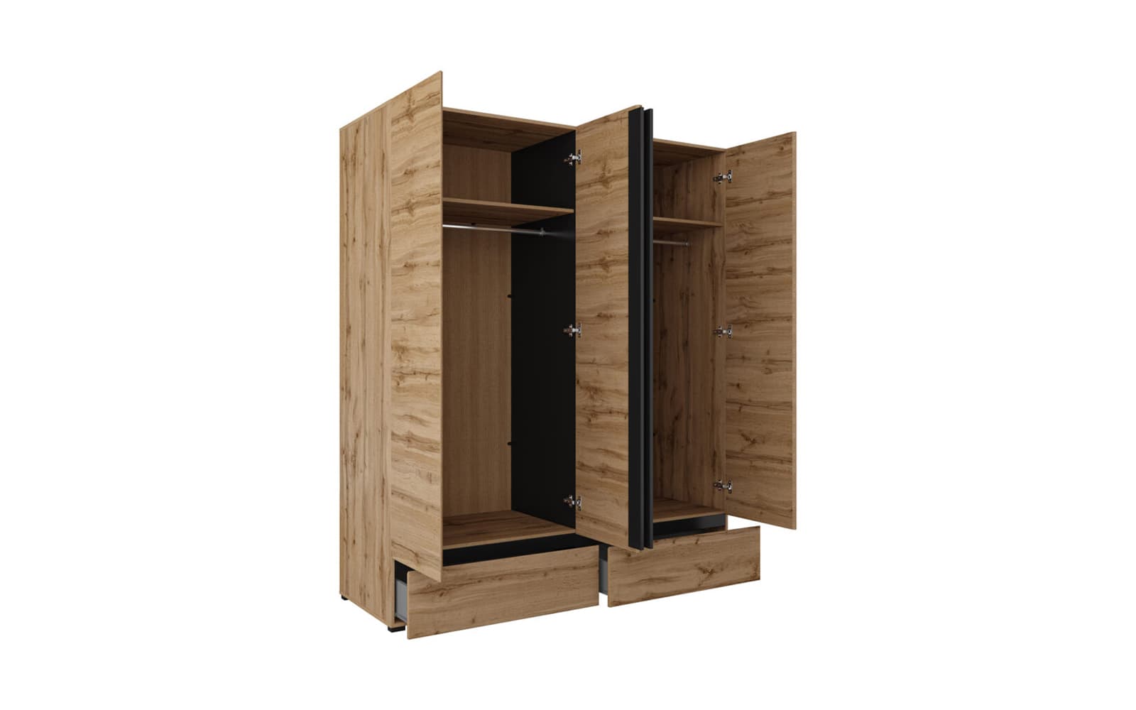 Dulap Orion, 180×210×60 cm din lemn masiv