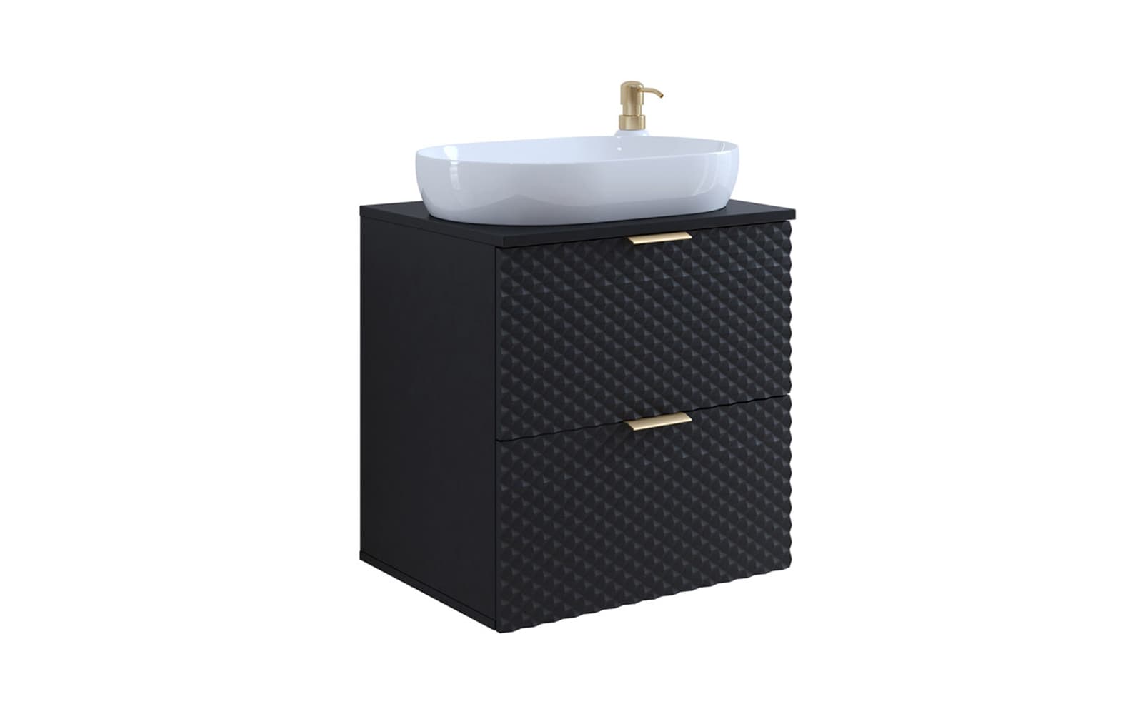 Corp de baie cu 2 sertare Liora, 60×63×49 cm