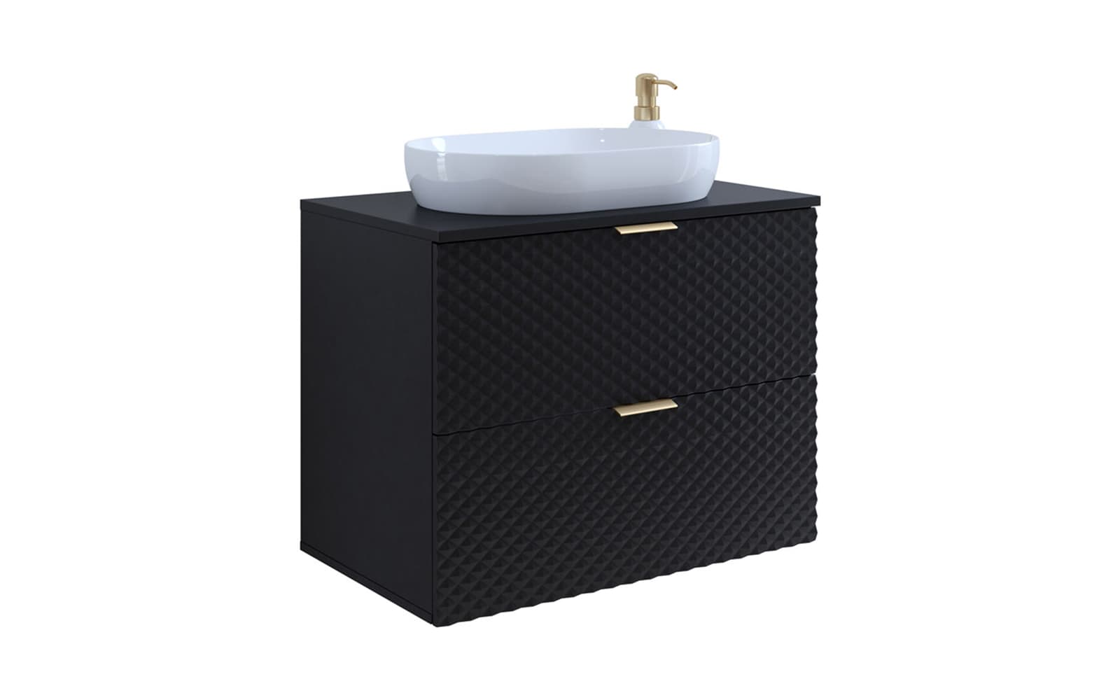 Corp de baie cu 2 sertare Liora, 80×63×49 cm
