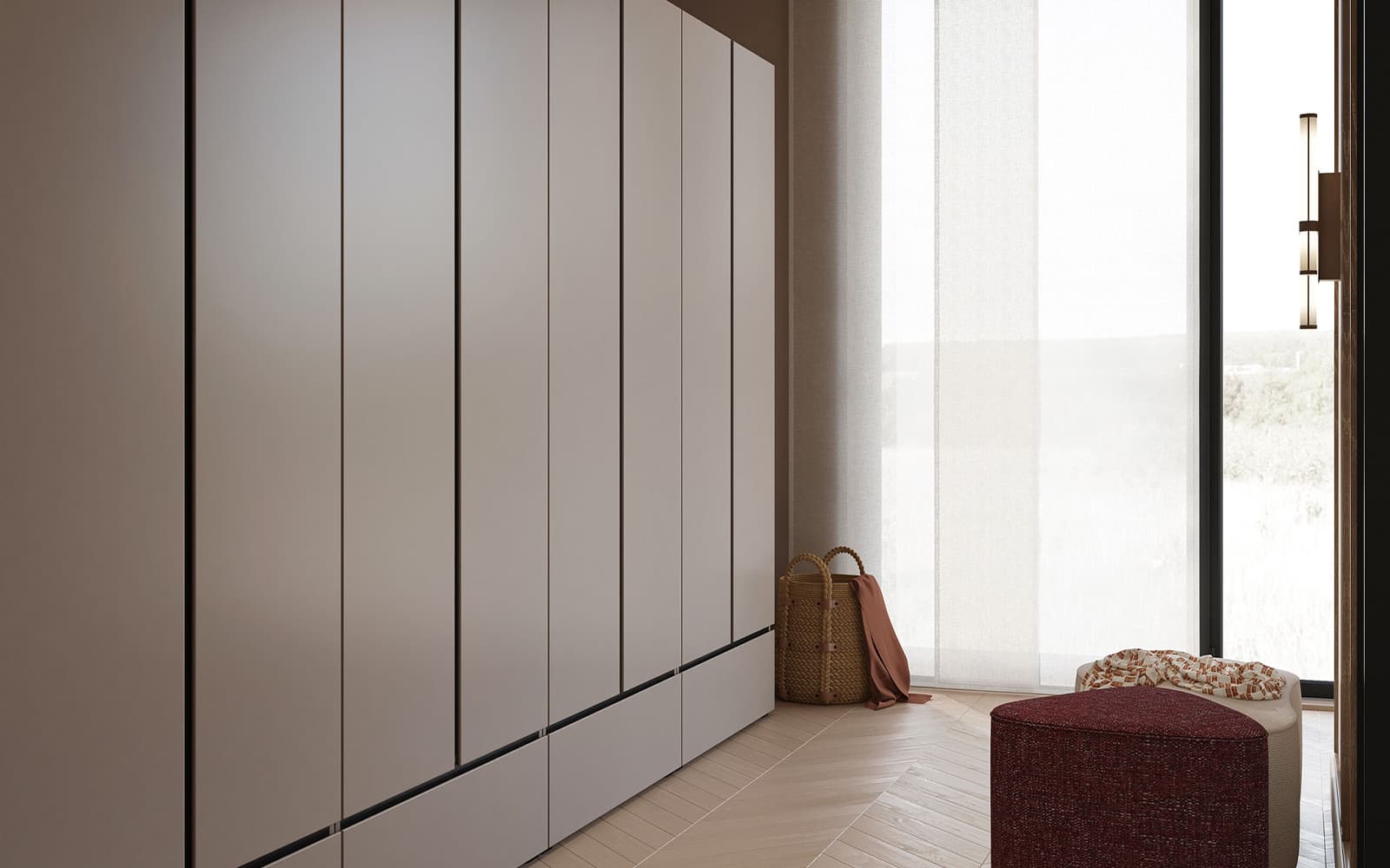 Dulap Orion, 180×210×60 cm din lemn masiv