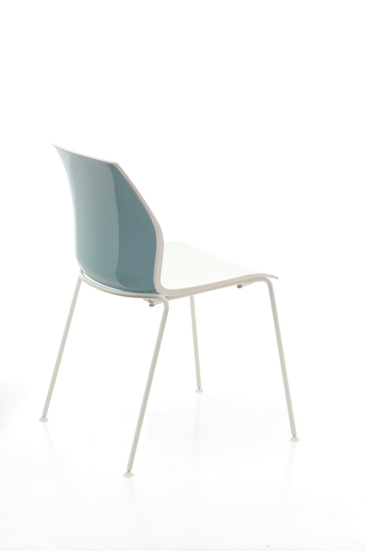 Scaun Kalea cadru fix cu 4 picioare din otel, 52x80x46 cm din lemn masiv