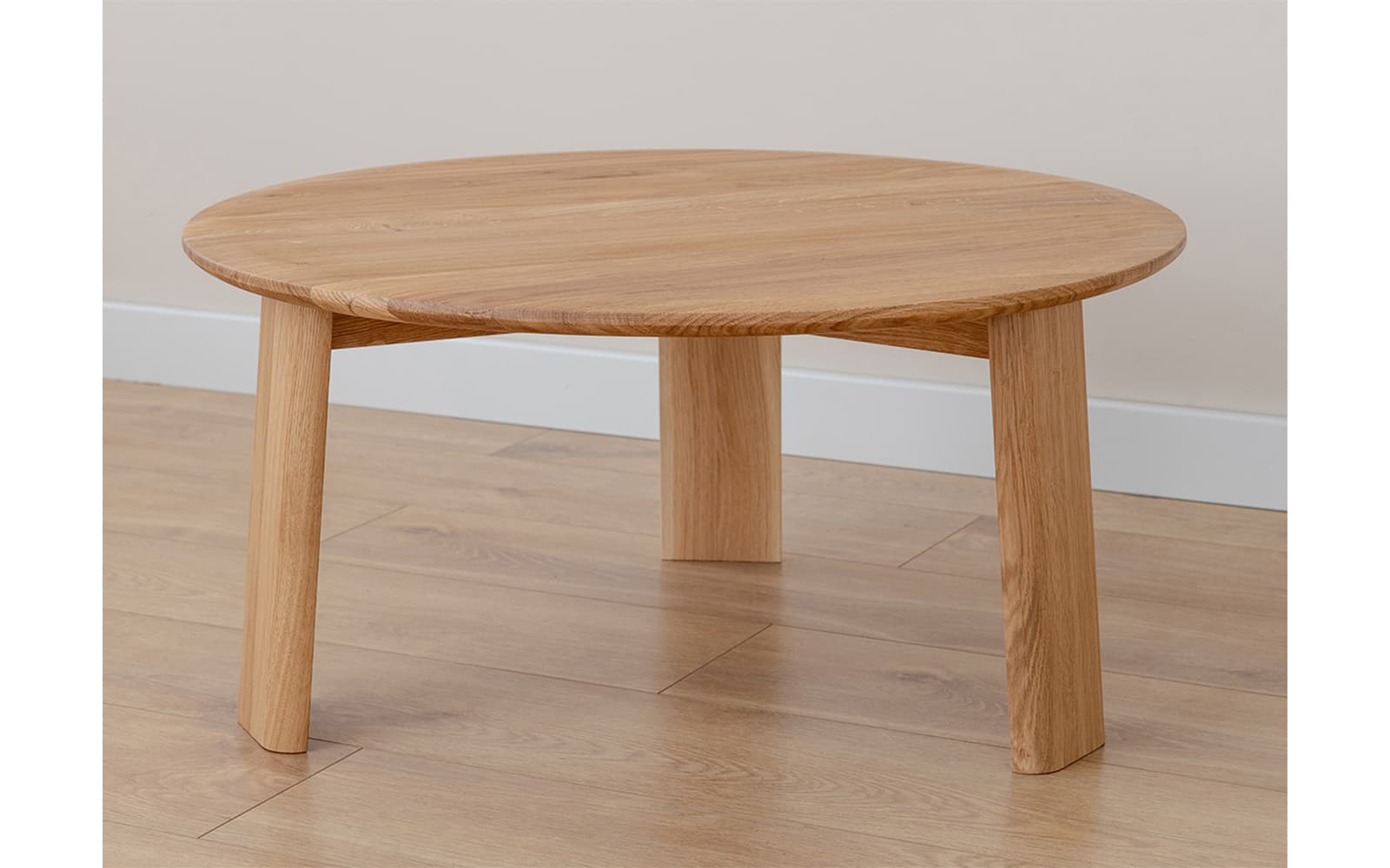Măsuță rotundă Monte, lemn masiv, Ø71×34 cm