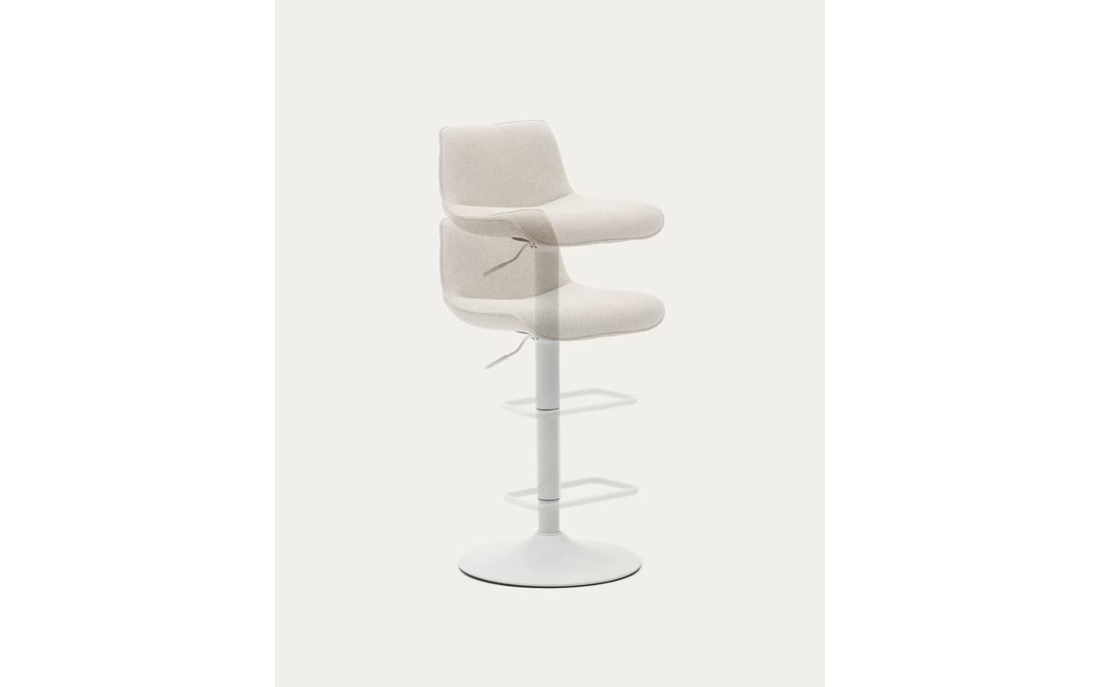 Scaun de bar Zenda, 44,5×46×82–104 cm