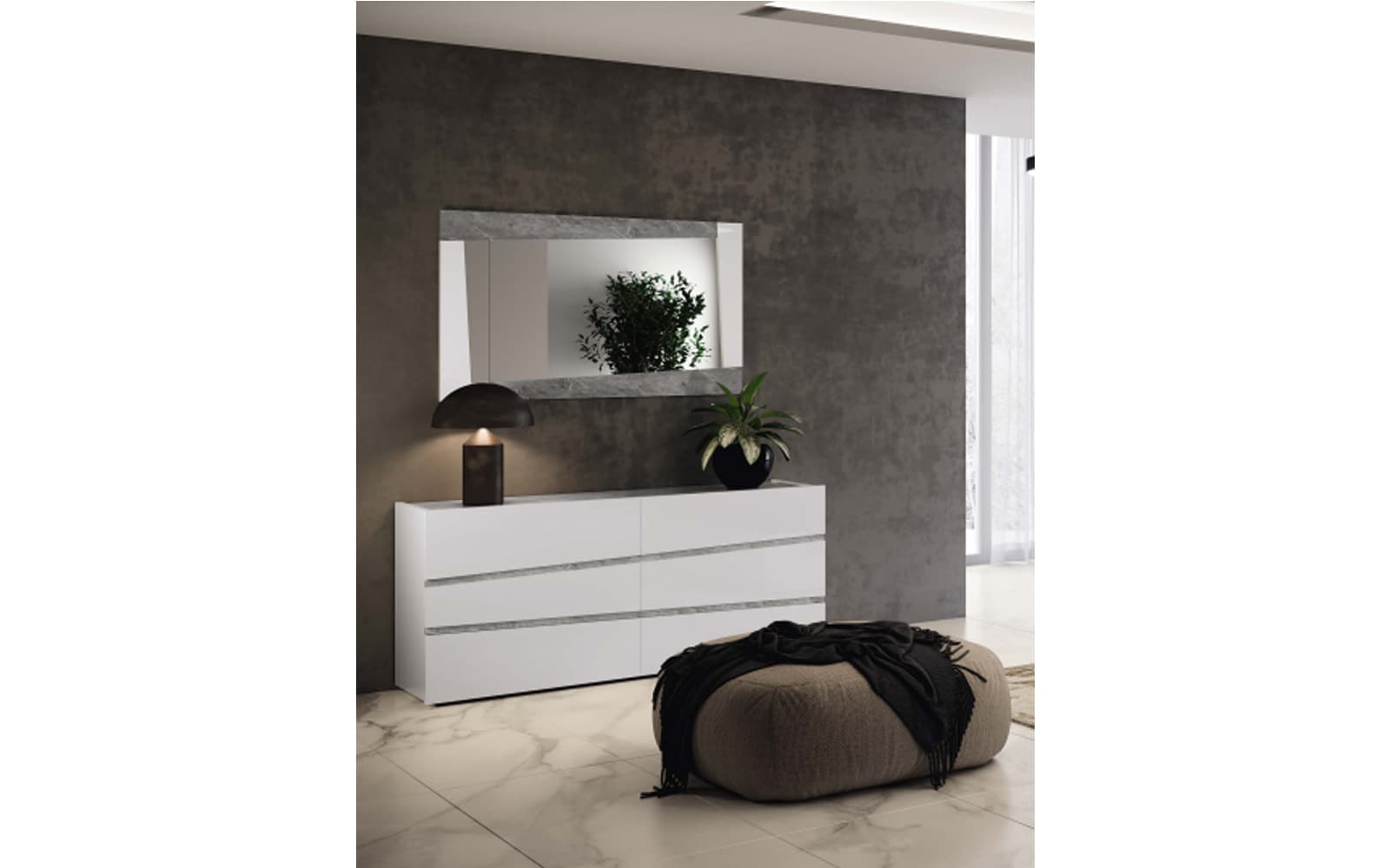 Comodă Alba Dream, 166,5×49×78 cm din lemn masiv