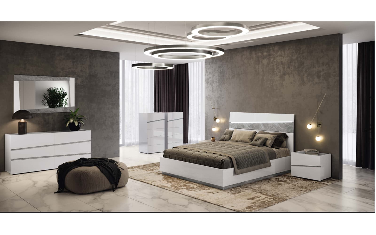 Comodă Alba Dream, 166,5×49×78 cm din lemn masiv