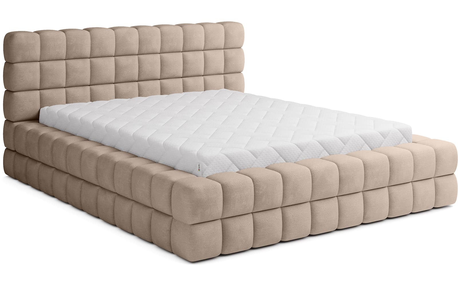 Pat Tetrix 180x200, Material Amore 18,  Mobarta din lemn masiv