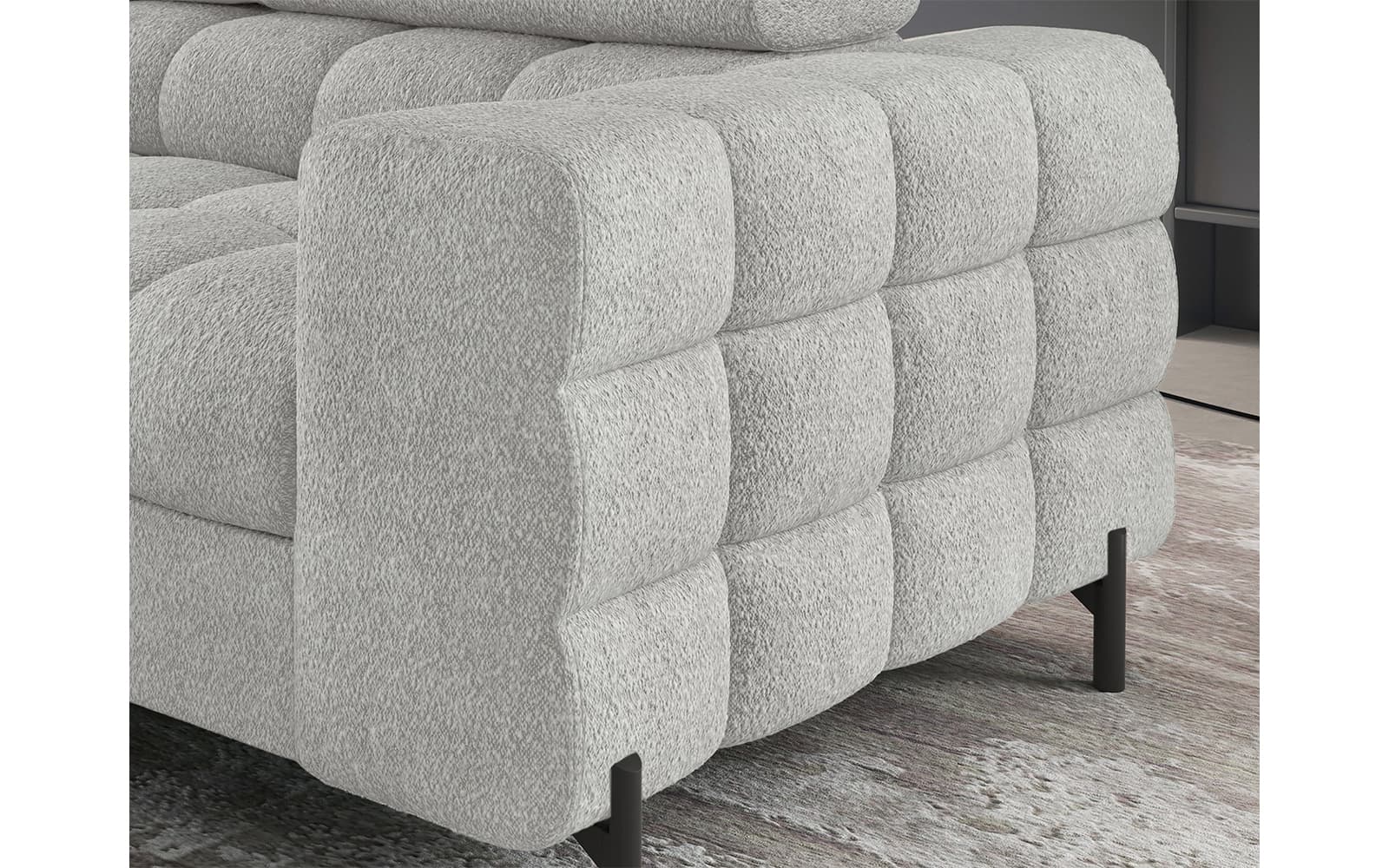 Colțar Ferry, Extensibil, 276x72x200, Material Royal 03