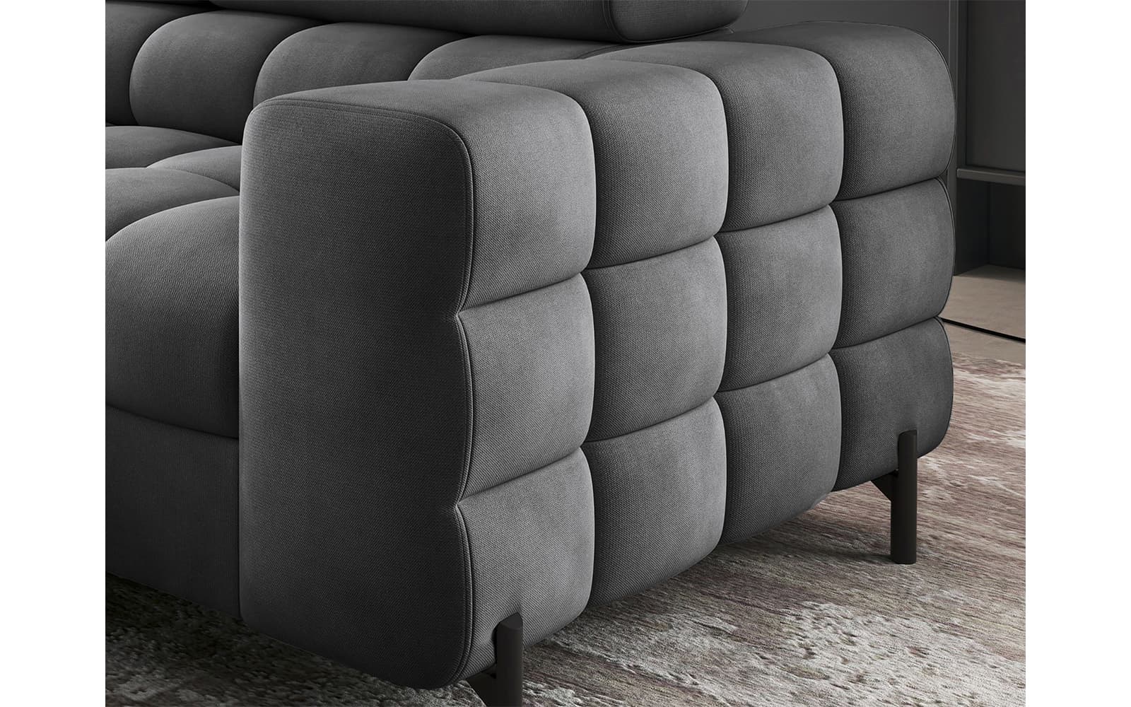 Colțar Ferry, Extensibil, 276x72x200, Material Paros 06 din lemn masiv
