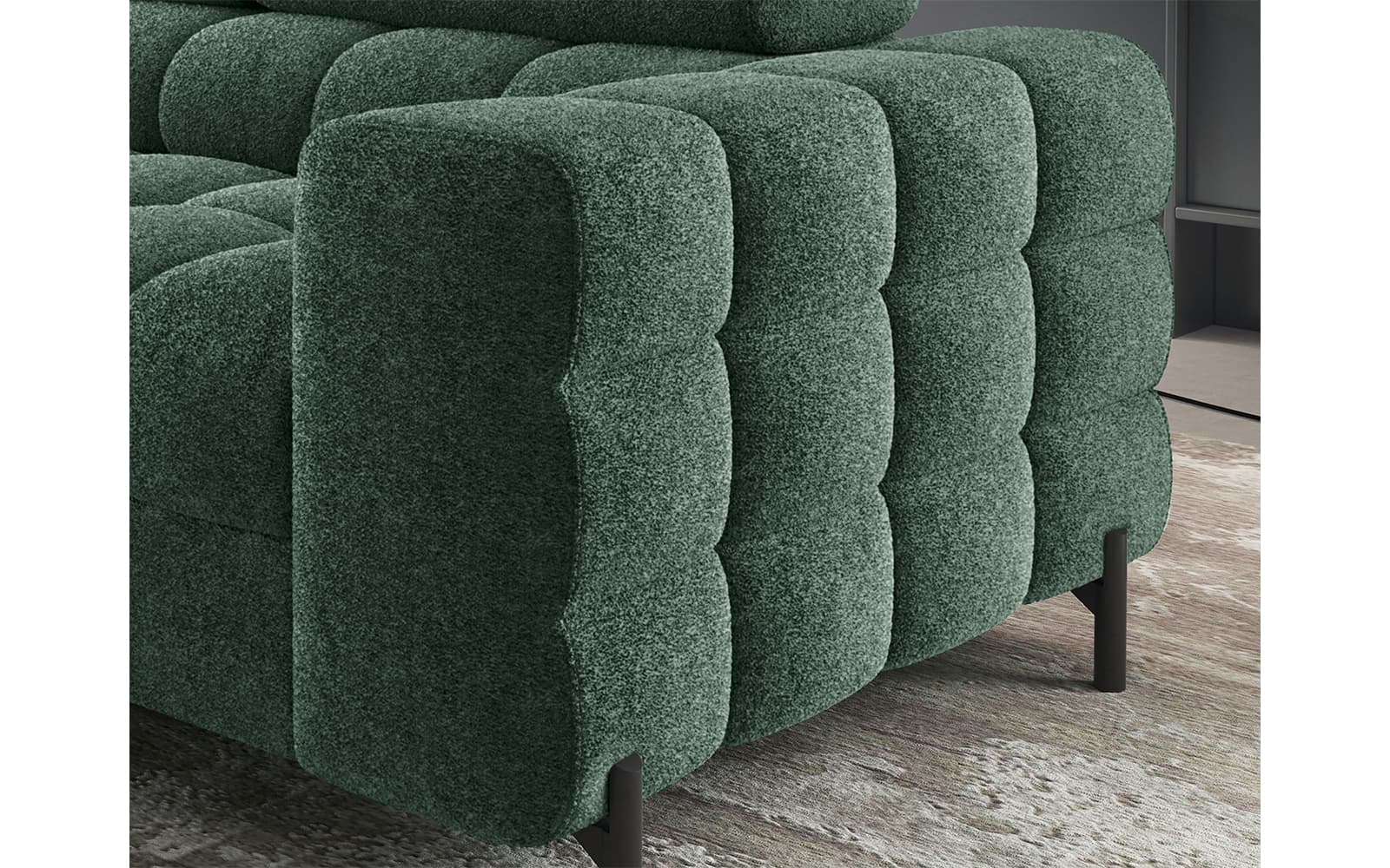 Colțar Ferry, Extensibil, 276x72x200, Material Amore 35 din lemn masiv