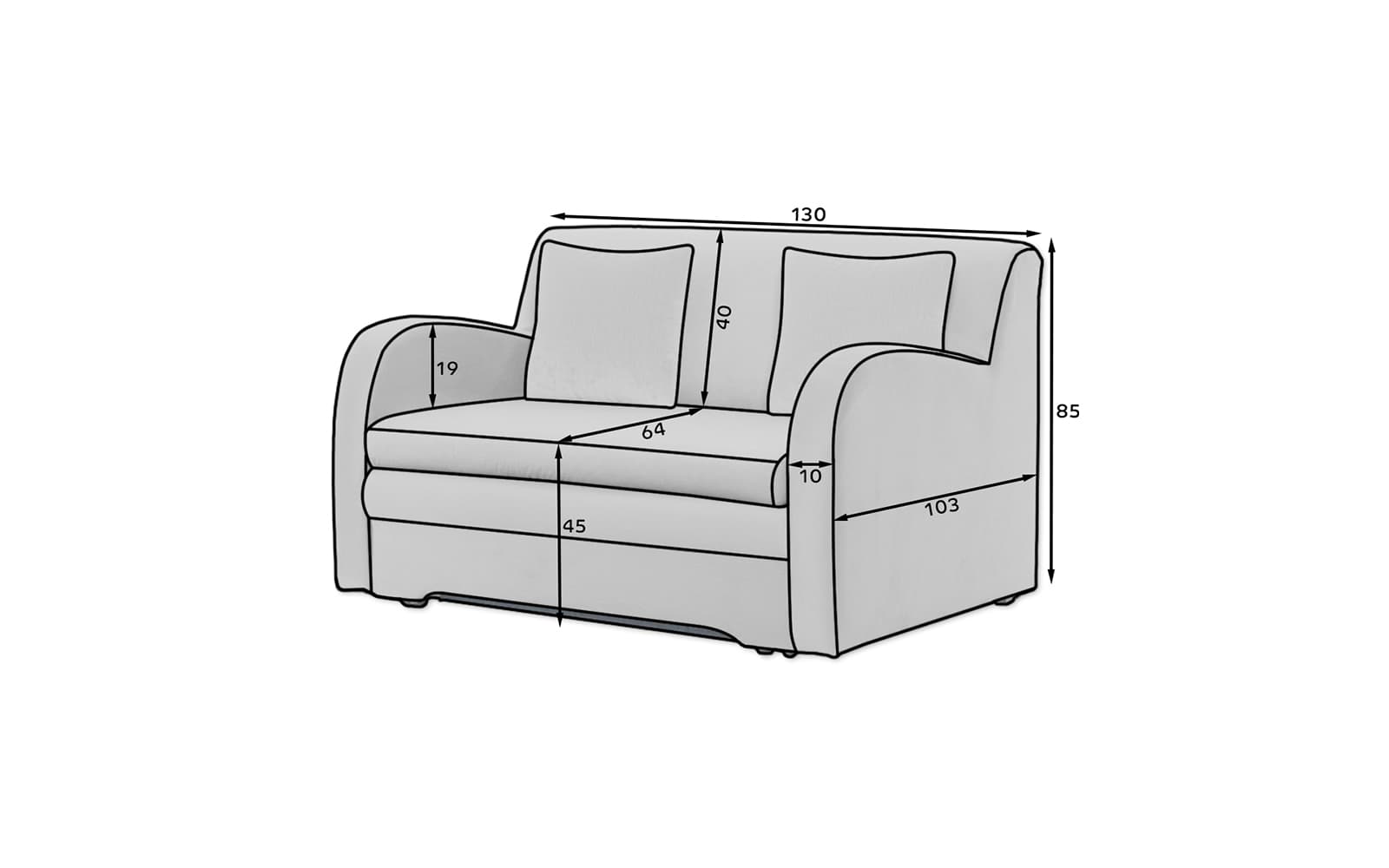 Canapea Ario, Material Nube 03, Nube 03, Mobarta