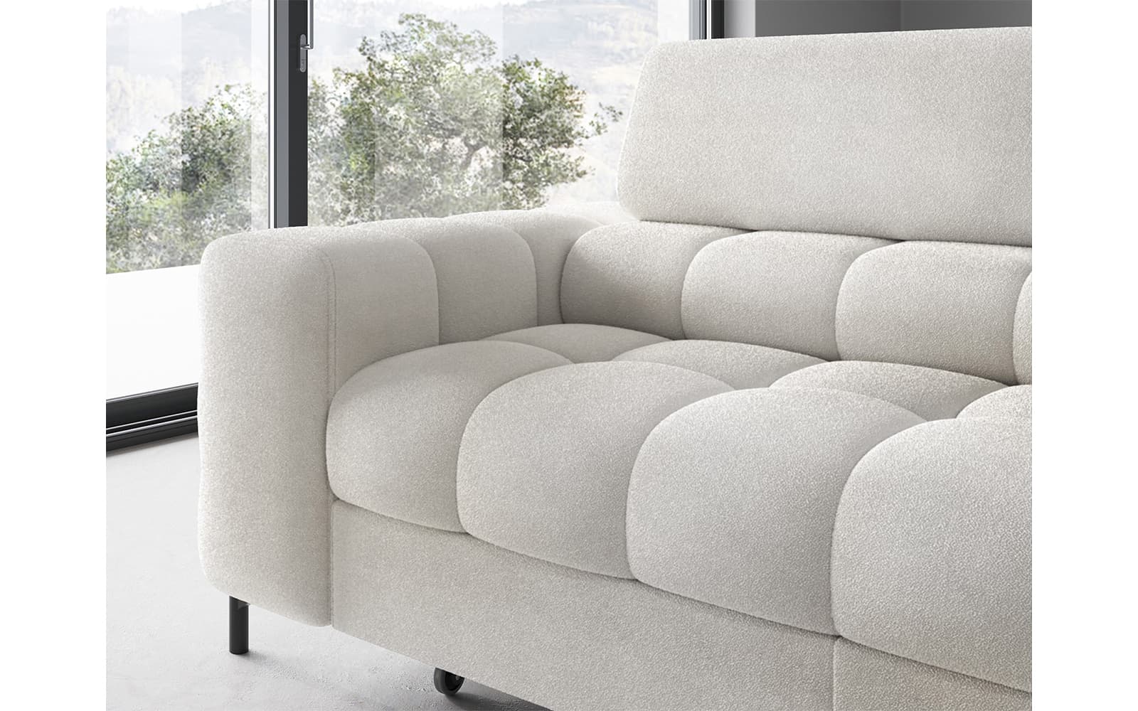 Colțar Ferry, Extensibil, 276x72x200, Material Amore 01 din lemn masiv
